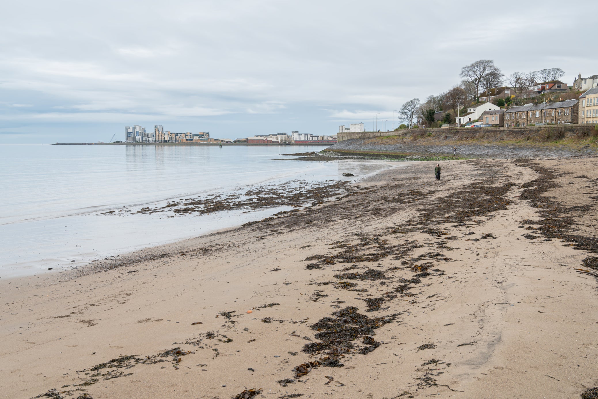 The beach at Wardie Bay, where Jenny Hastings went for a swim before being reported missing