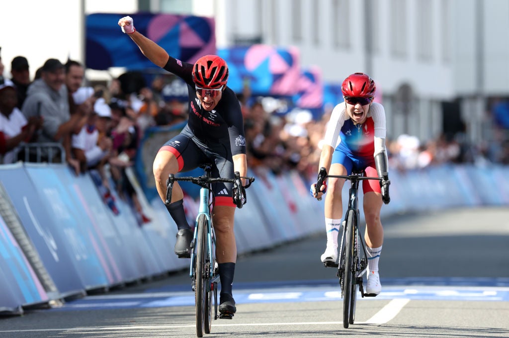 Storey defeated young French talent Gaugain in a sprint finish