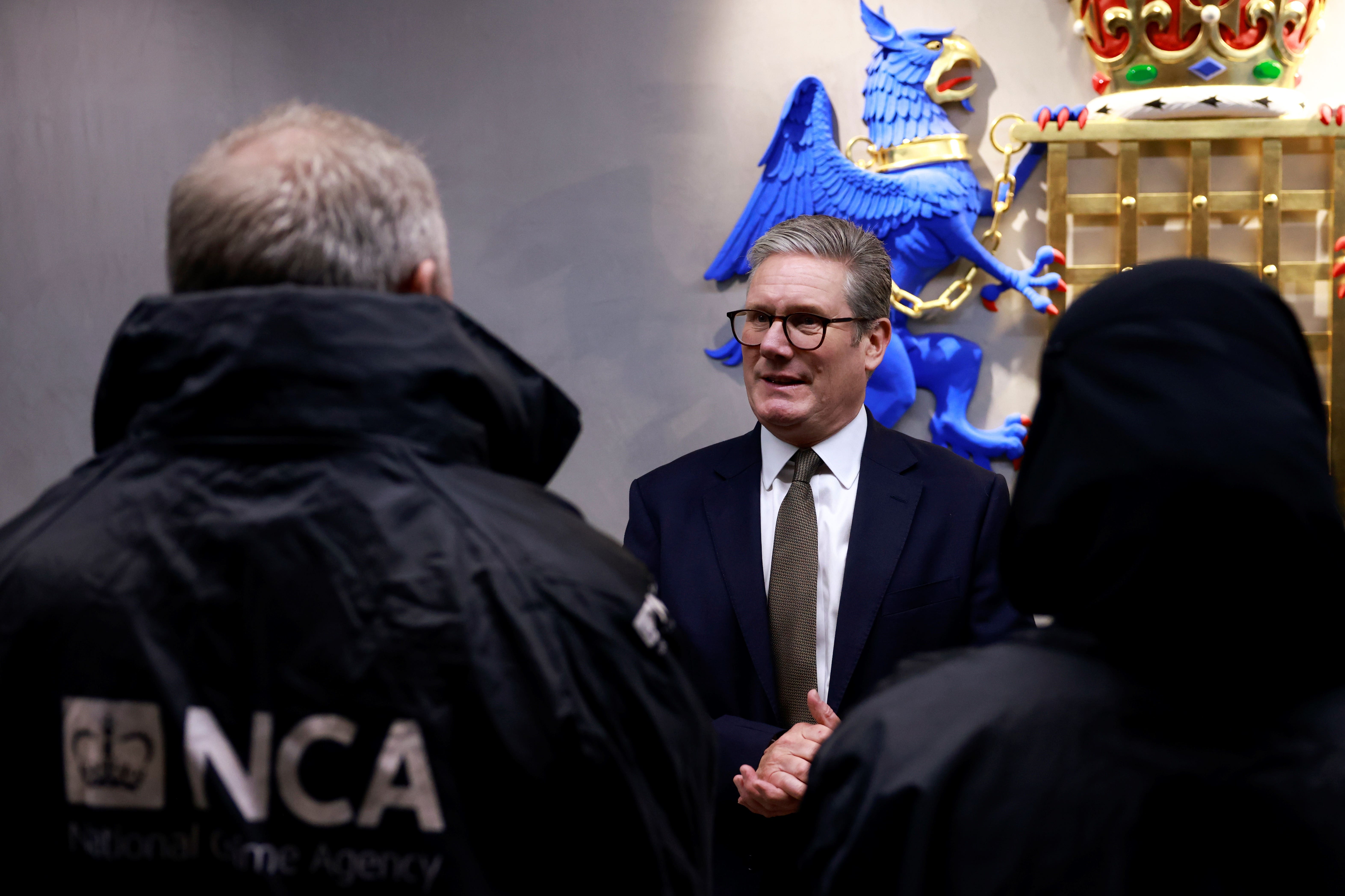 Sir Keir Starmer held a summit with senior ministers and law enforcement officials to discuss plans to tackle people smuggling in the Channel. (Benjamin Cremel/PA)