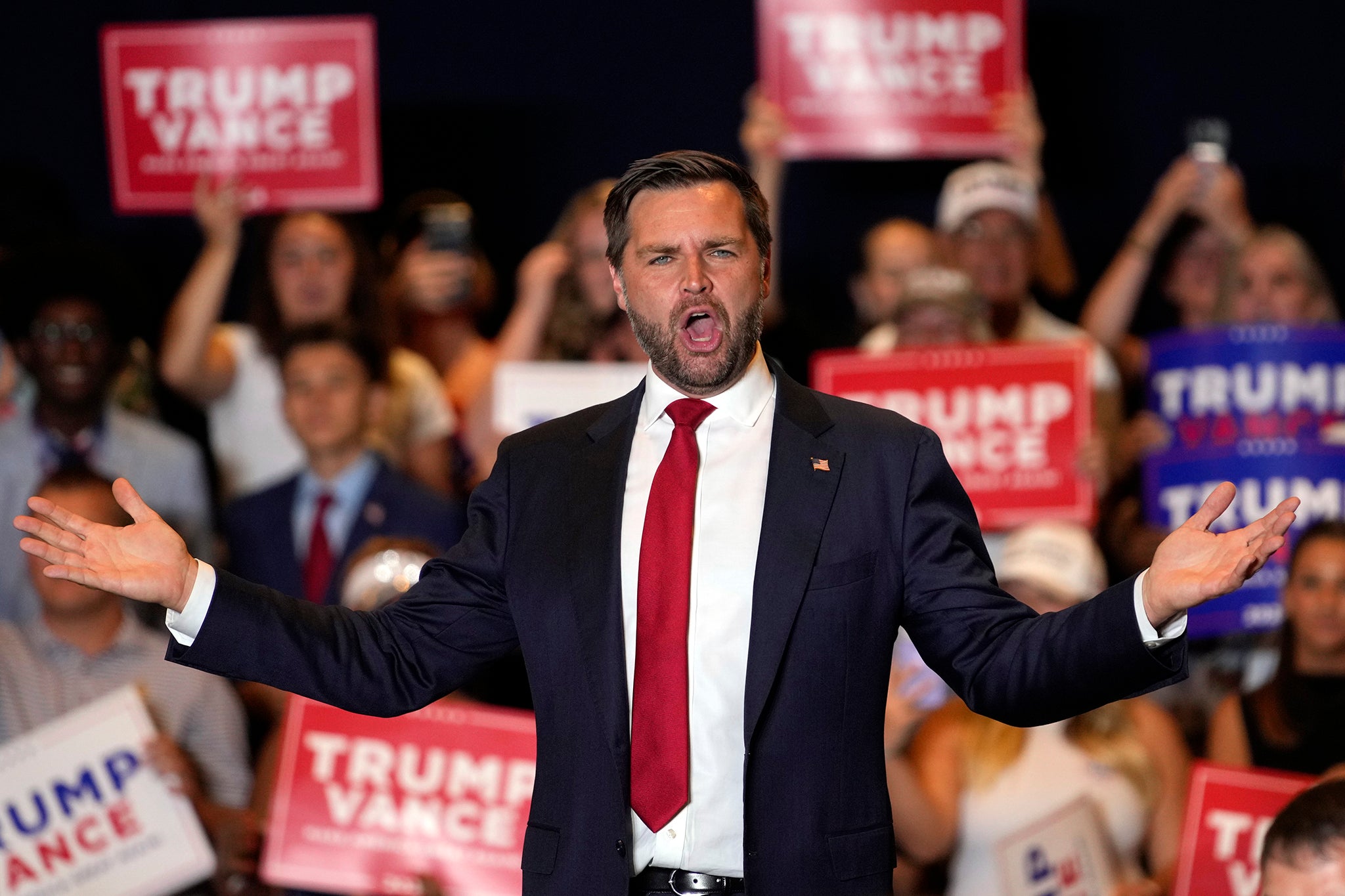 JD Vance made the controversial comments at a rally in Phoenix, Arizona