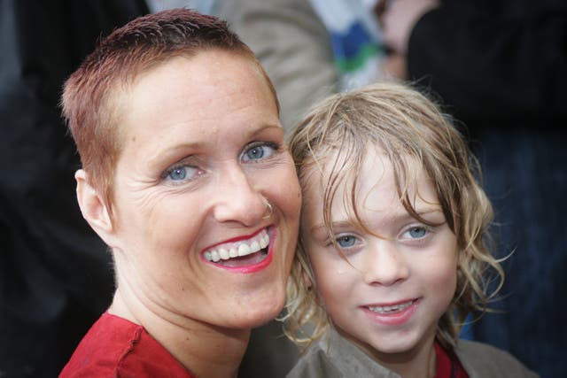 <p>‘It was Parys and me against the world’: Lapper lost her son, pictured here in 2005, when he was 19 </p>