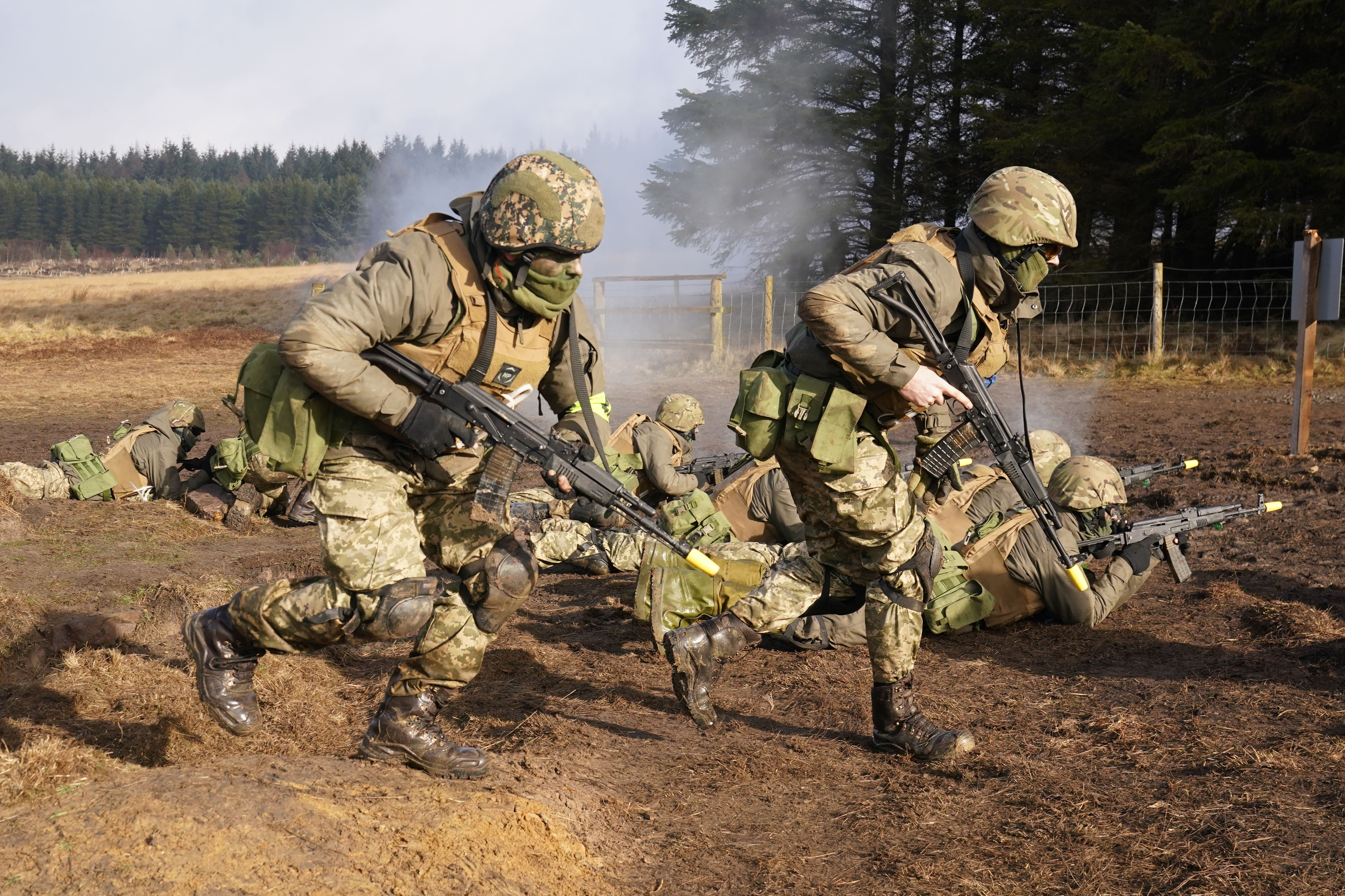 Some 45,000 Ukrainian soldiers have already received training on British soil (Owen Humphreys/PA)