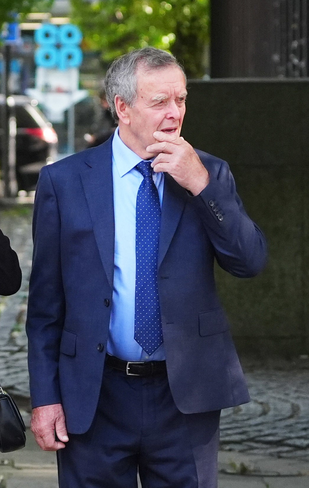 Paula Leeson’s father, Willy Leeson, outside Manchester Civil Justice Centre (Peter Byrne/PA)