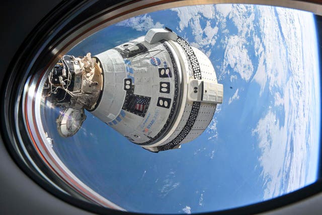 <p>Boeing’s Starliner has undocked from the International Space Station on Friday evening, leaving behind its two-person crew at the International Space Station </p>