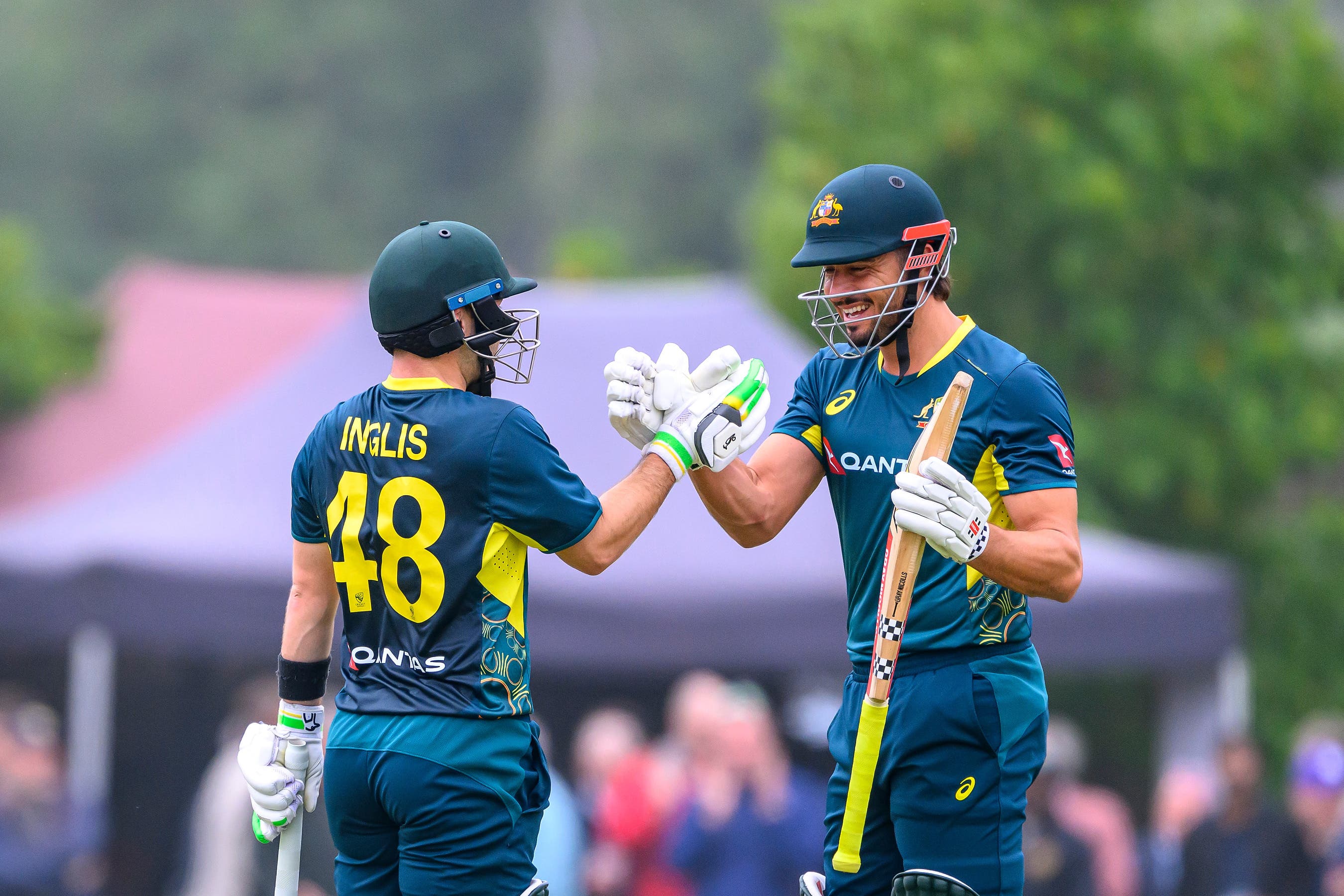 Josh Inglish hit a century while Marcus Stoinis starred with the ball (Malcolm Mackenize/PA)