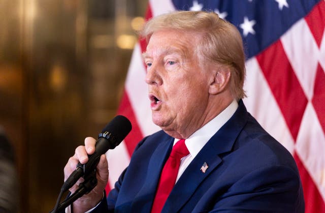 <p>Donald Trump holds a press conference at Trump Tower on September 6</p>