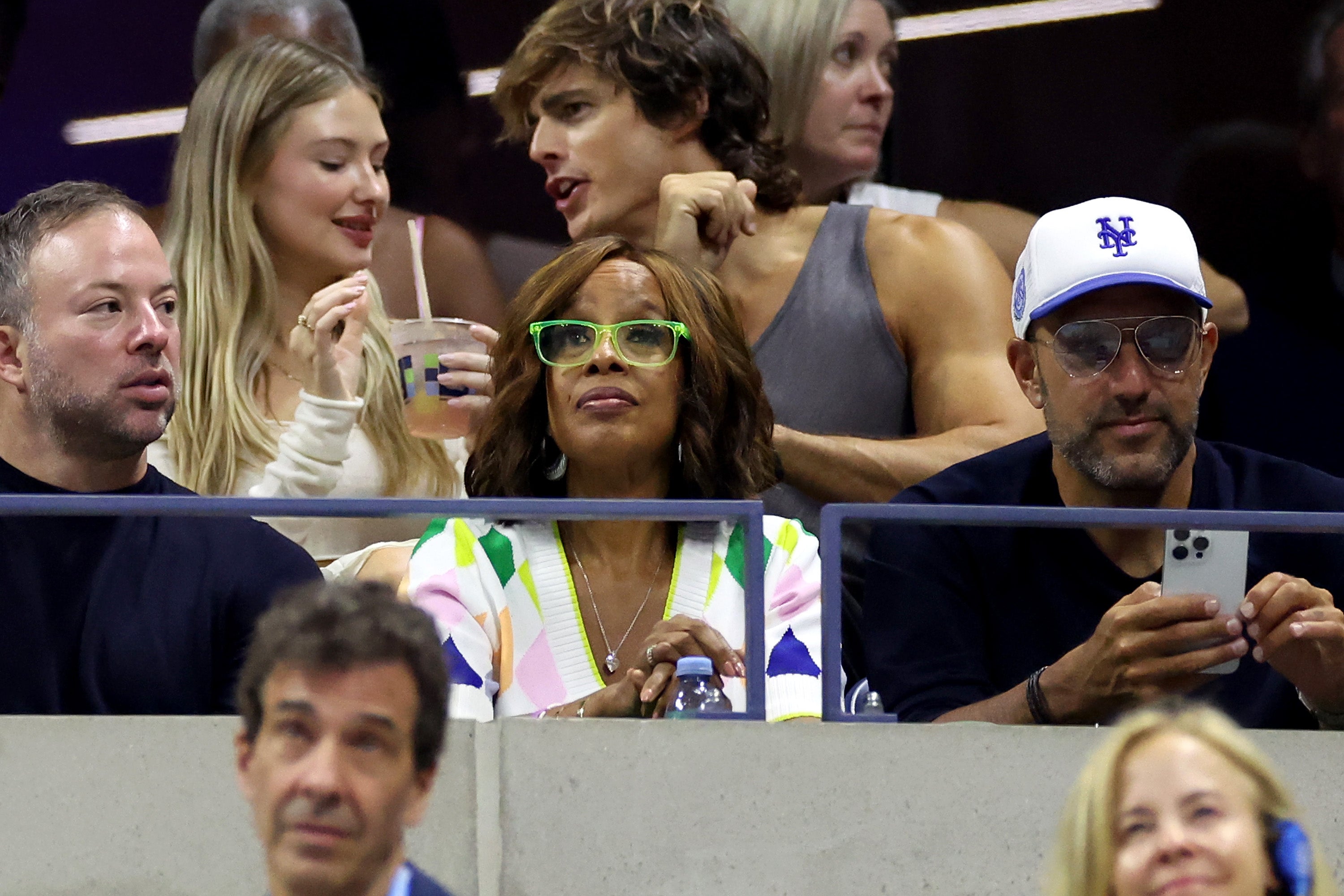 Gayle King attends the Men's Singles Semifinal match