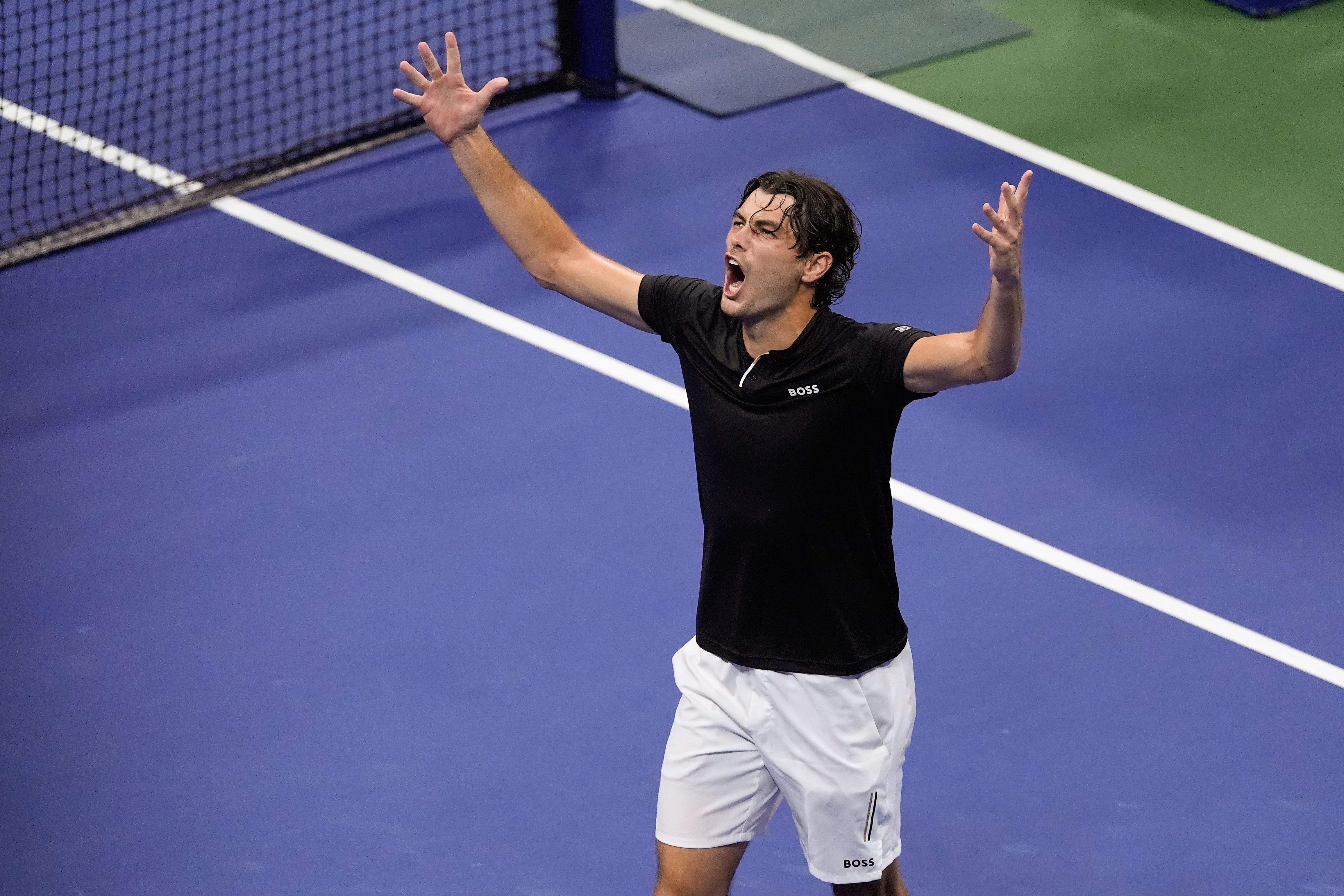 Taylor Fritz is through to the final of the US Open (Julia Nikhinson/AP)