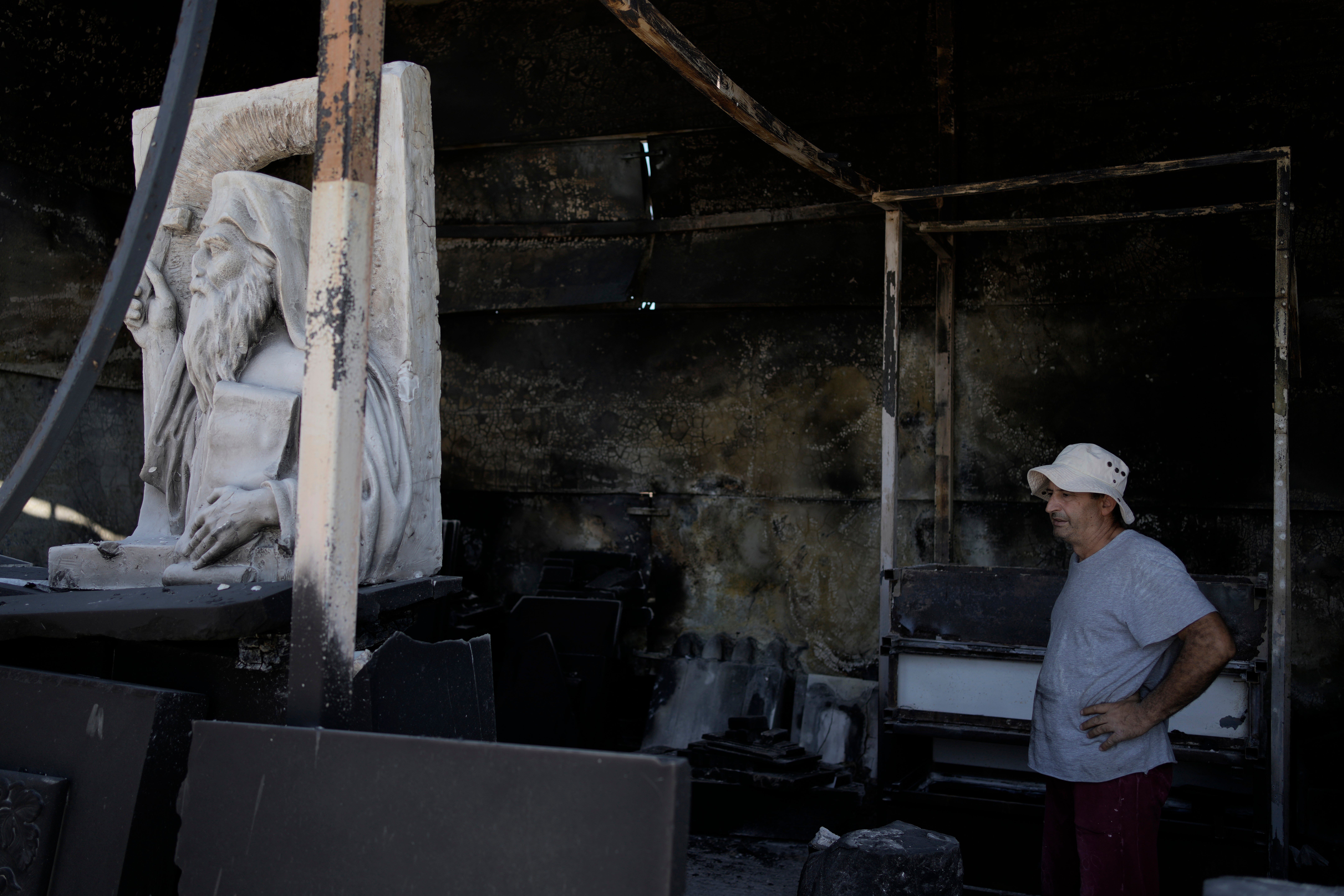 Greece Wildfire Damage Photo Gallery