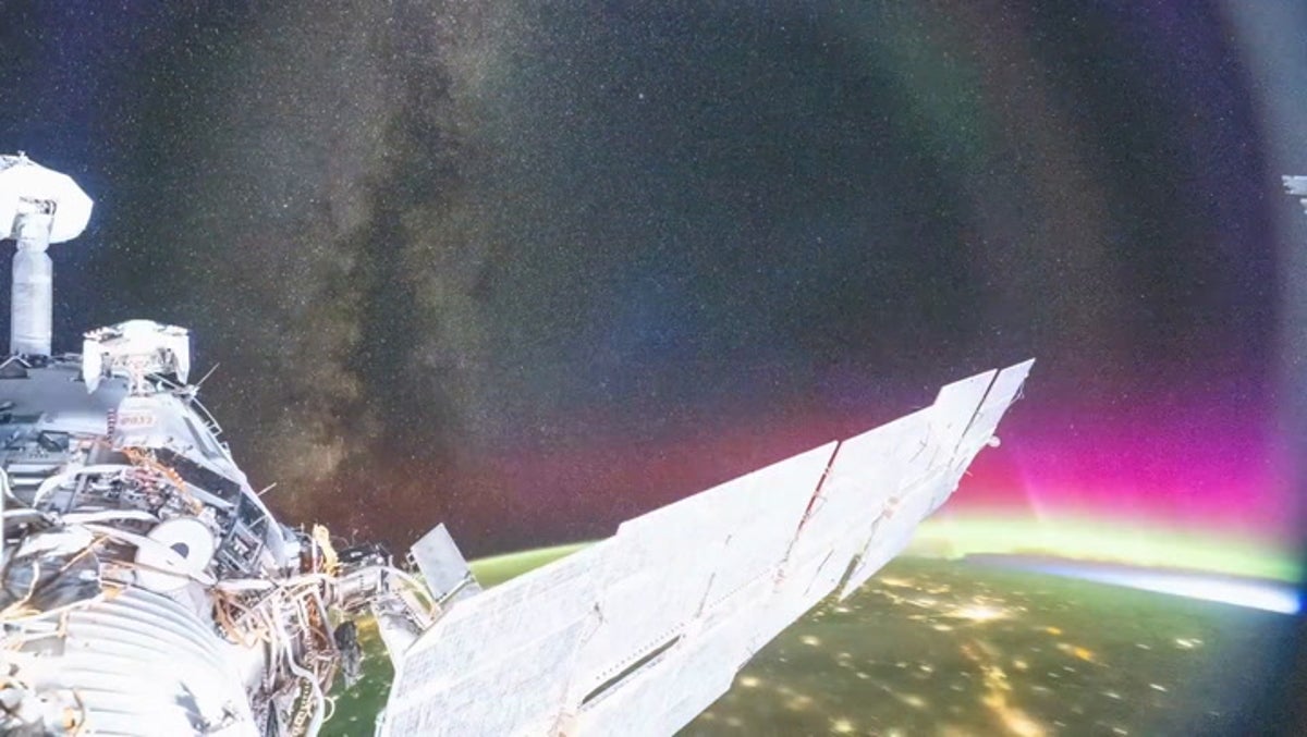 Stunning ‘orbital sunrise’ over Earth captured in International Space Station timelapse