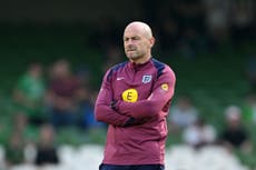 Why didn’t England manager Lee Carsey sing the national anthem?