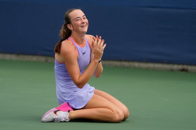 Mika Stojsavljevic won the US Open junior title (Kirsty Wigglesworth/AP)