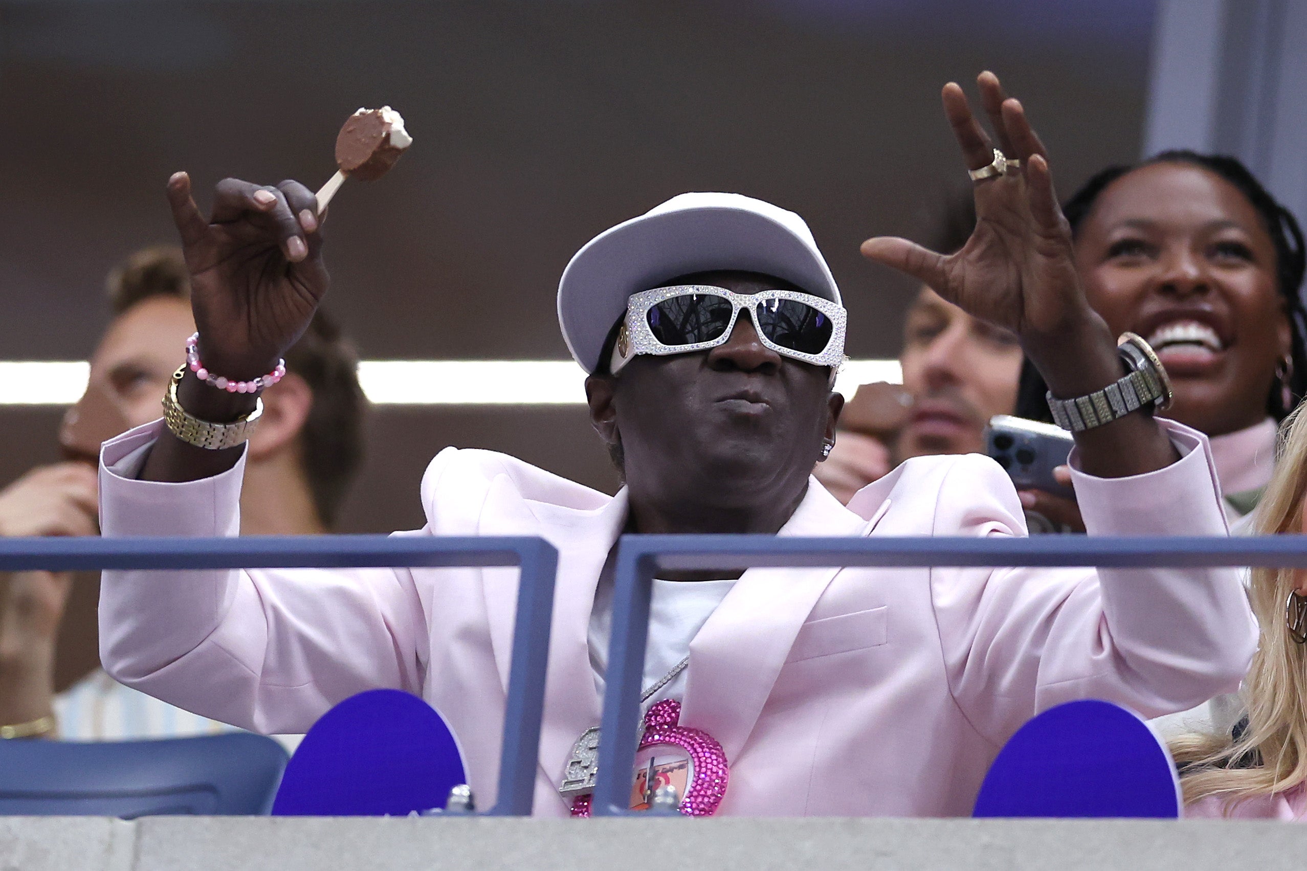 Flavor Flav attends ths US Open on September 7