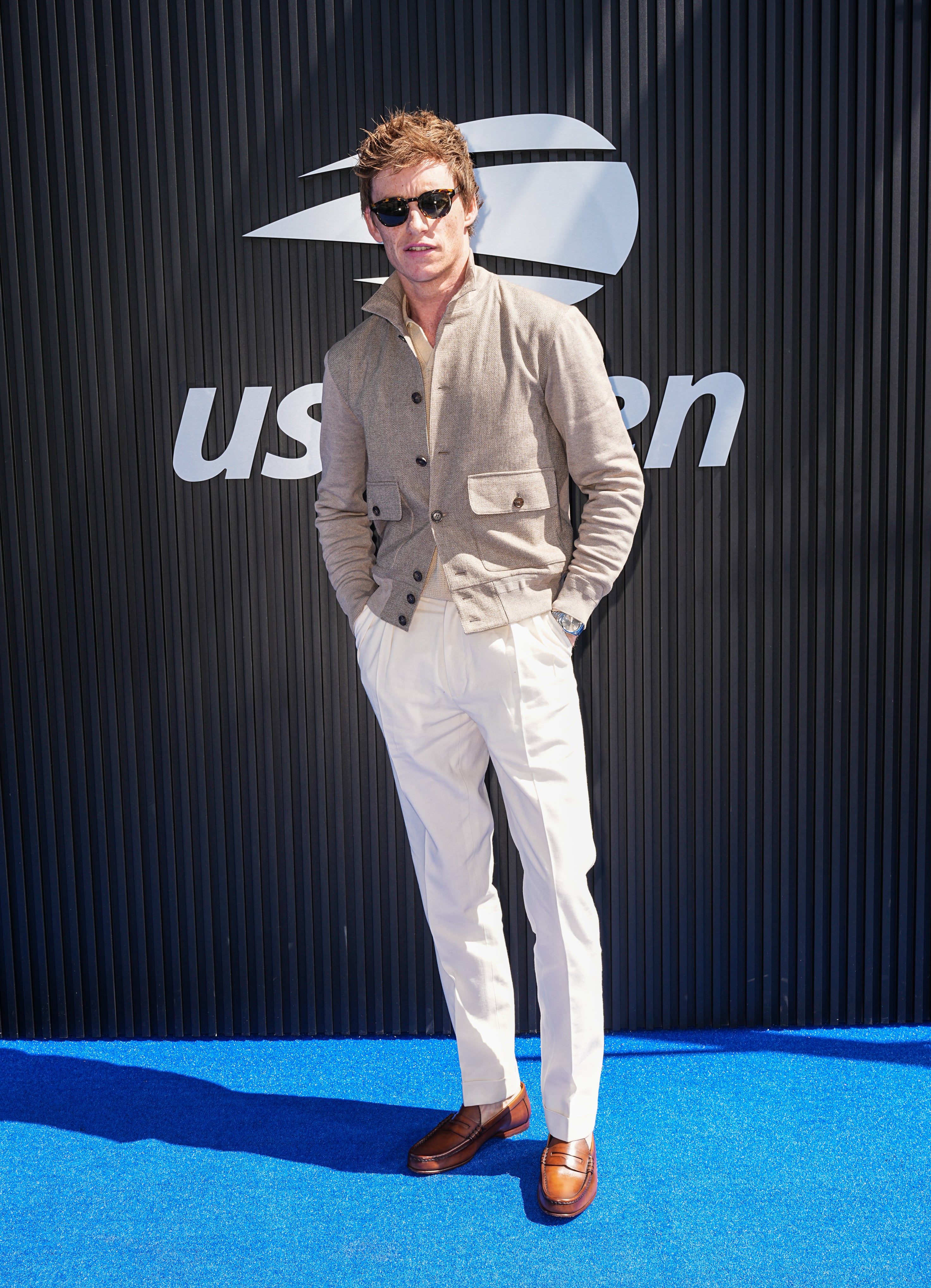 Eddie Redmayne at US Open on September 8