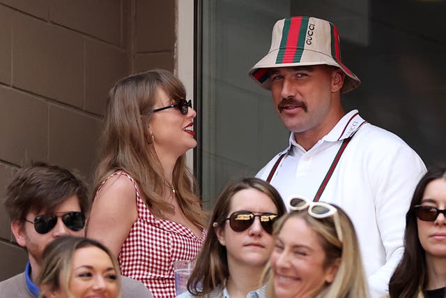 <p>Taylor Swift and Travis Kelce at the US Open on September 8 </p>