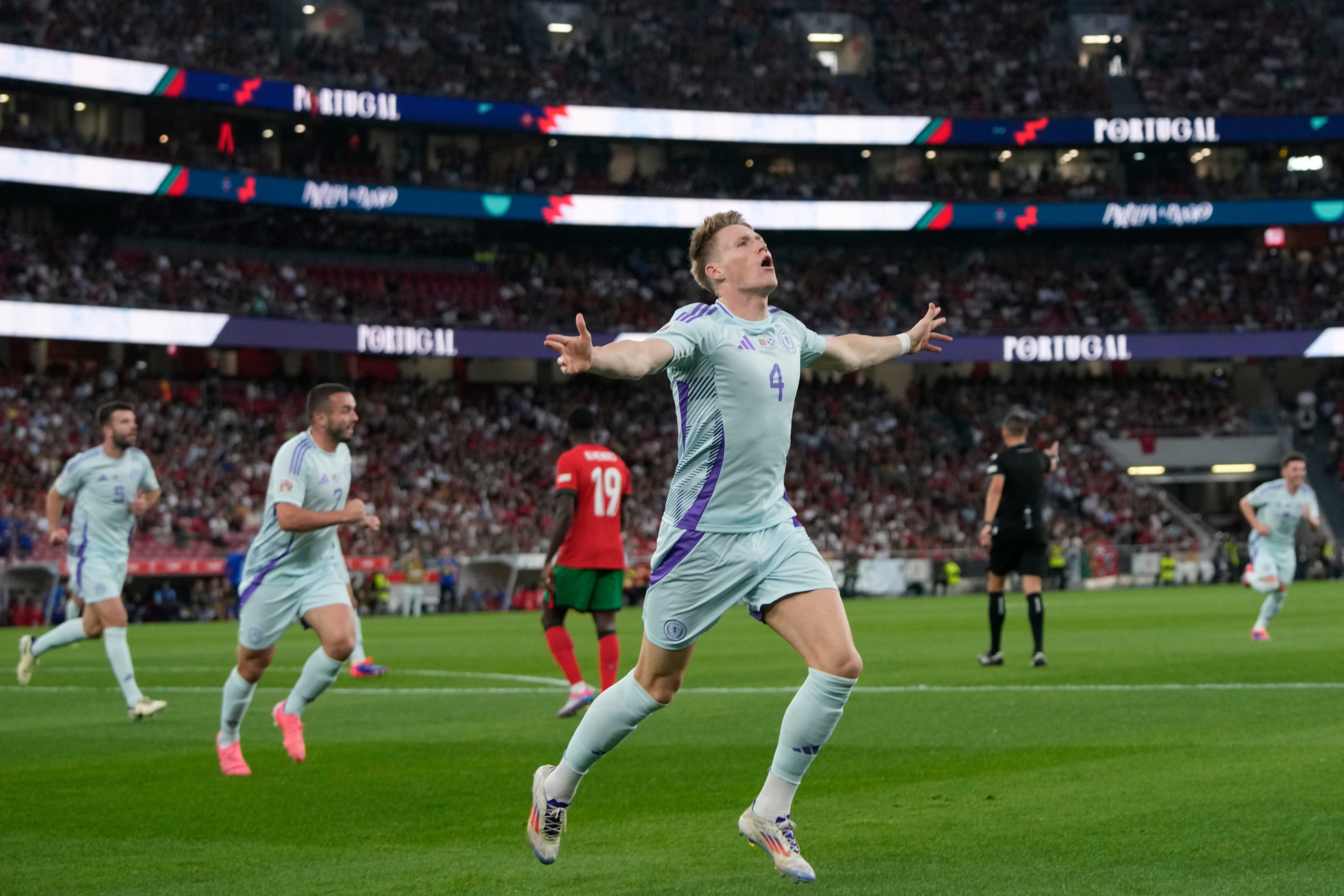 Scott McTominay scored an early opener (Armando Franca/PA)