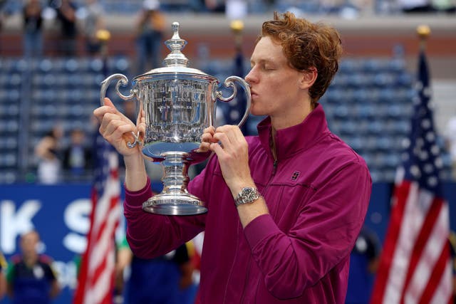 <p>Jannik Sinner won his second grand slam title with a straight-sets win </p>