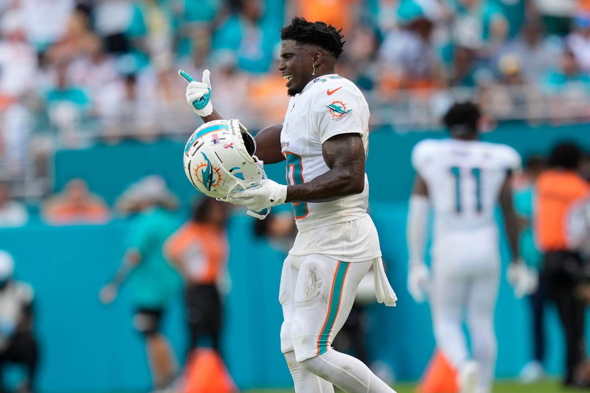 Tyreek Hill in spotlight on and off field as Miami fight back to beat Jaguars