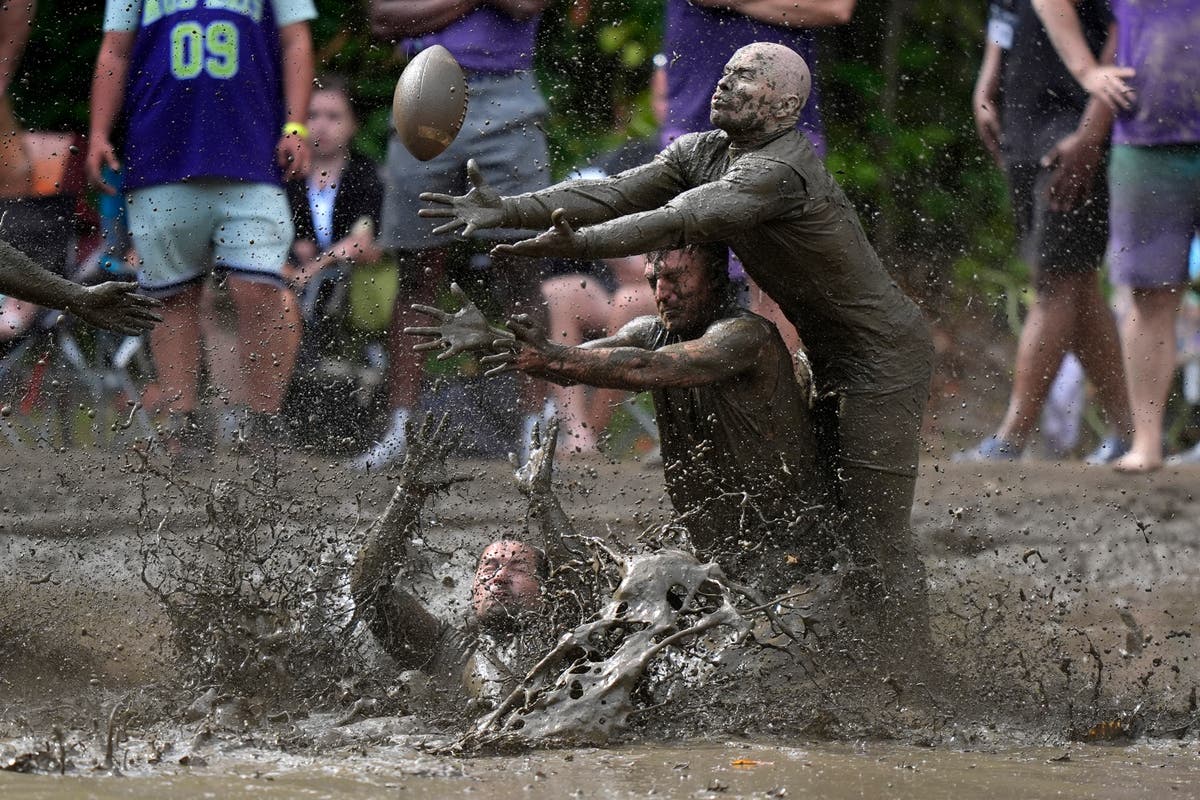 PHOTO COLLECTION: Mud Bowl Football PHOTO COLLECTION: Mud Bowl Football