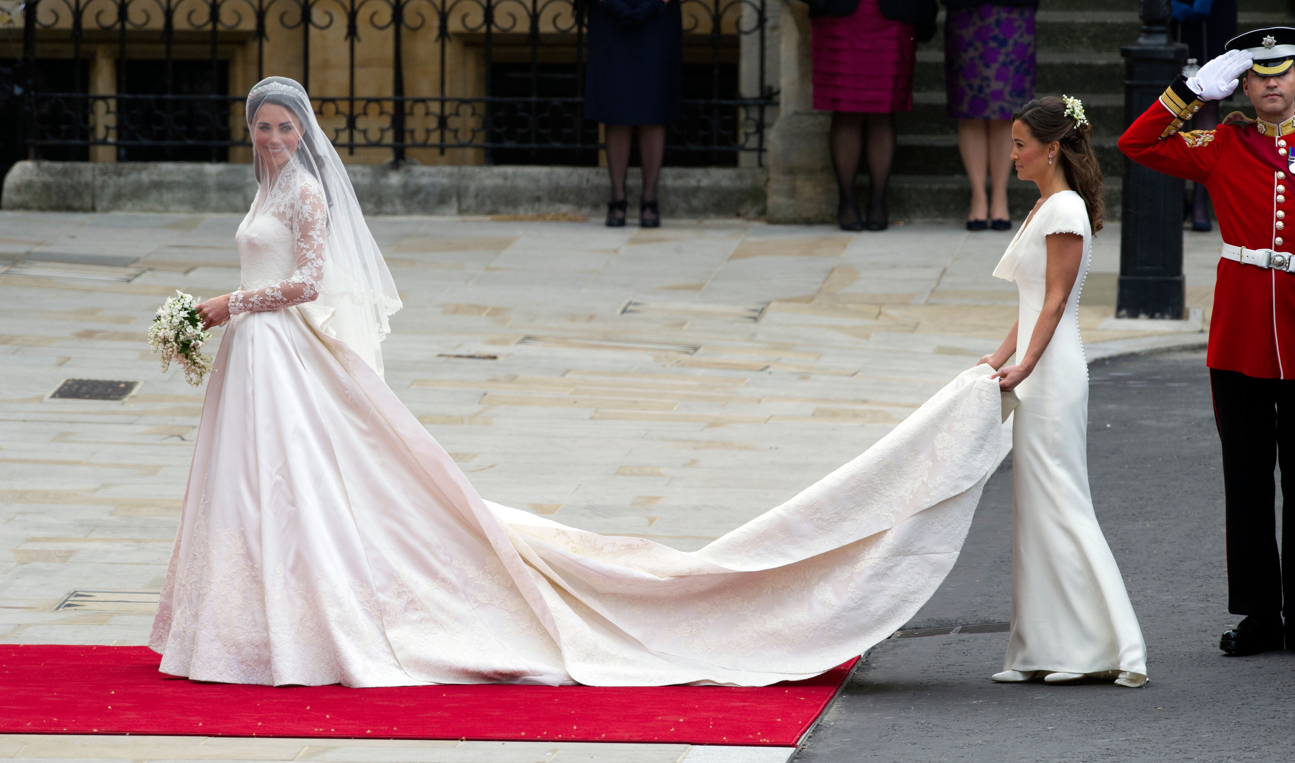 Kate and Pippa Middleton wearing Burton’s designs in 2011