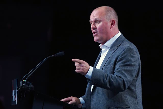 TUC general secretary Paul Nowak has launched a scathing attack on the previous Conservative government (Peter Byrne/PA)