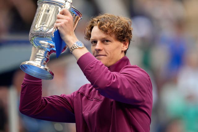 Jannik Sinner is enjoying the new era of men’s tennis (Seth Wenig/AP)