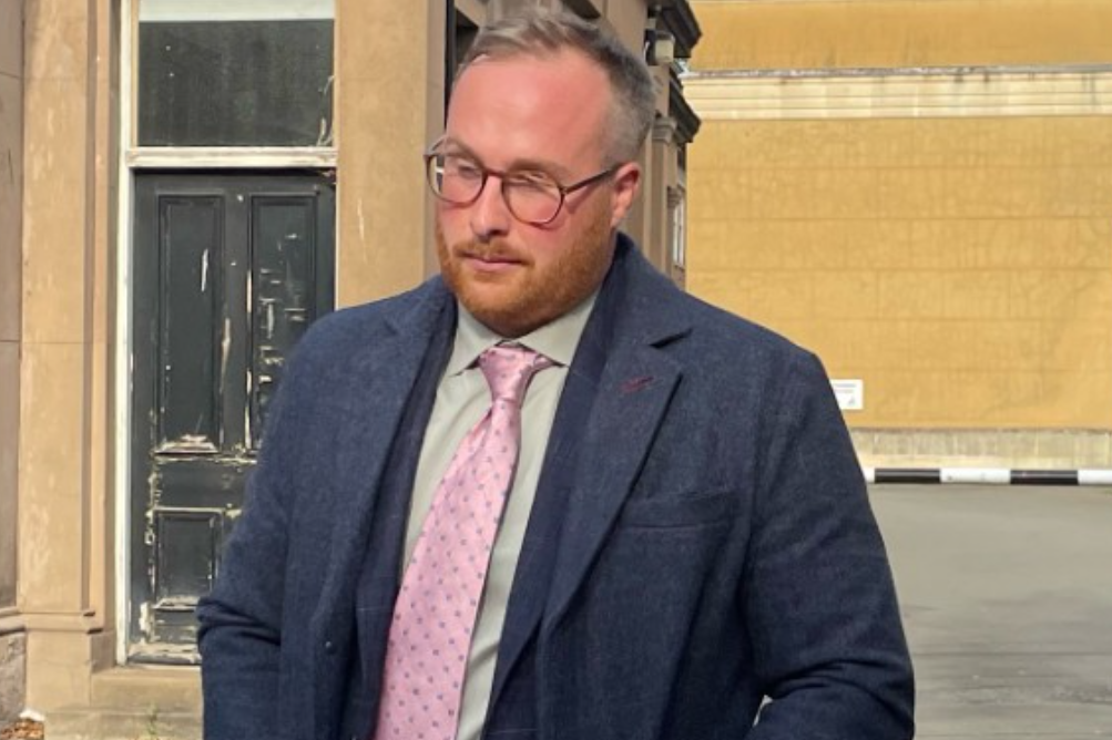 Former police officer Oliver Dines, who is on trial at Worcester Crown Court accused of two sexual assaults (Matthew Cooper/PA)