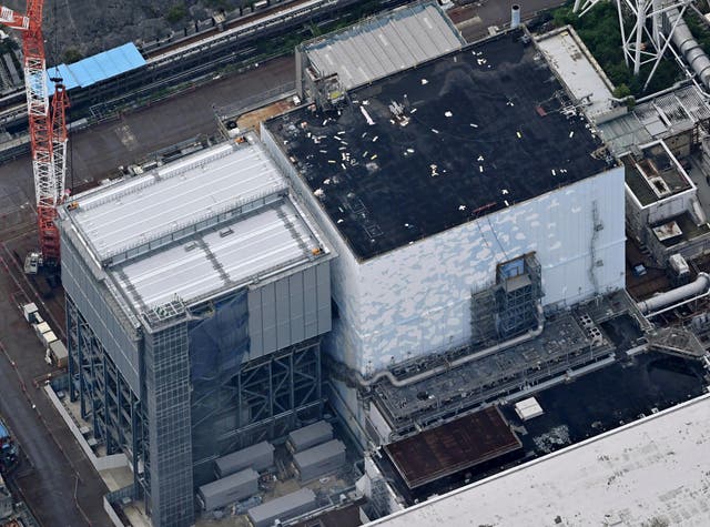 <p>This photo shows the Unit 2 reactor of the Fukushima Daiichi nuclear power plant in Okuma, Fukushima prefecture, northern Japan, on 22 August 2024</p>