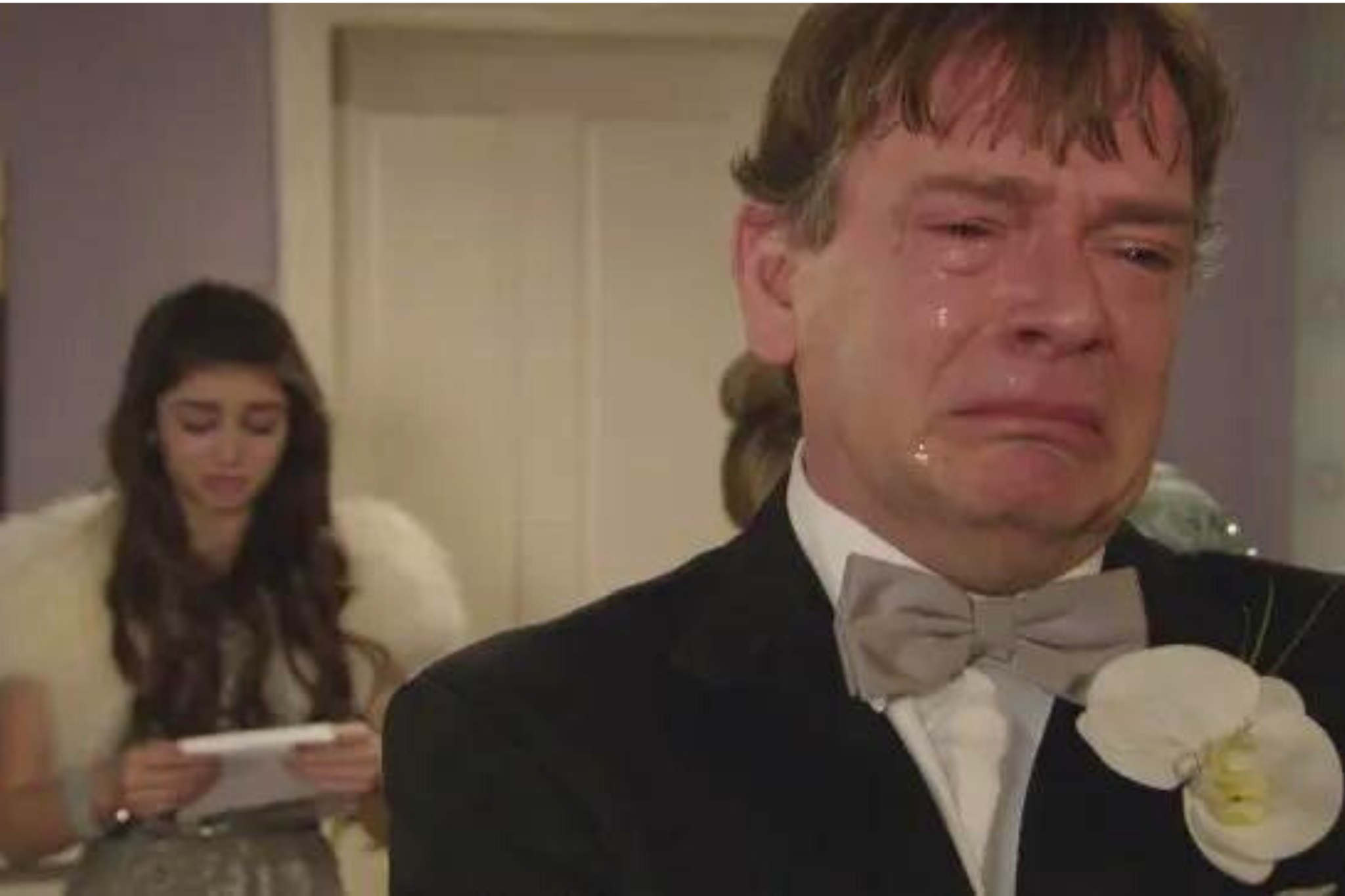 Adam Woodyatt as Ian Beale on the ‘EastEnders’ live episode in 2015