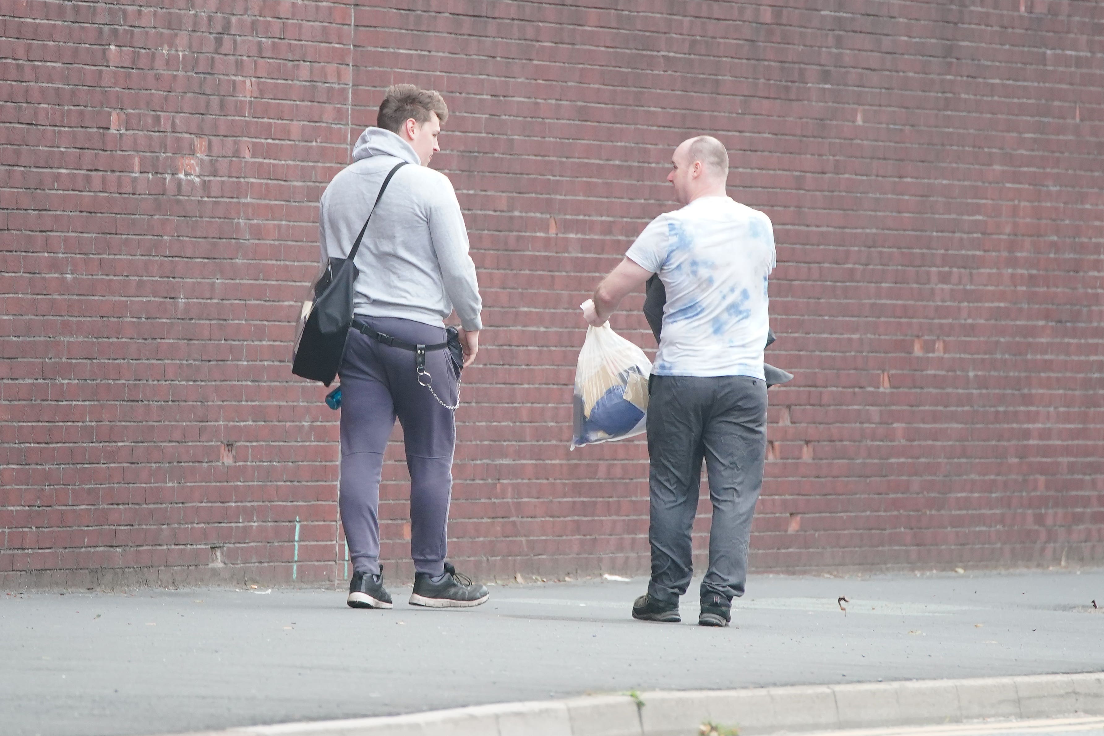 Two men were seen outside HM Prison Liverpool (Peter Byrne/PA)