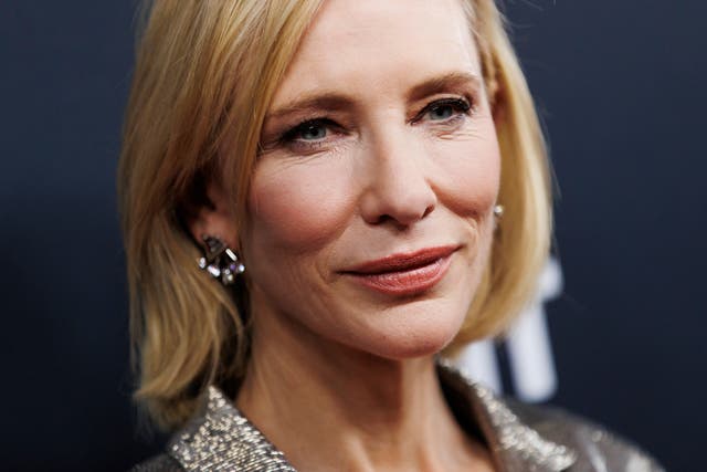 <p>Cate Blanchett arrives on the red carpet for the premiere of "Rumours'' at the Princess of Wales Theatre during the Toronto International Film Festival</p>