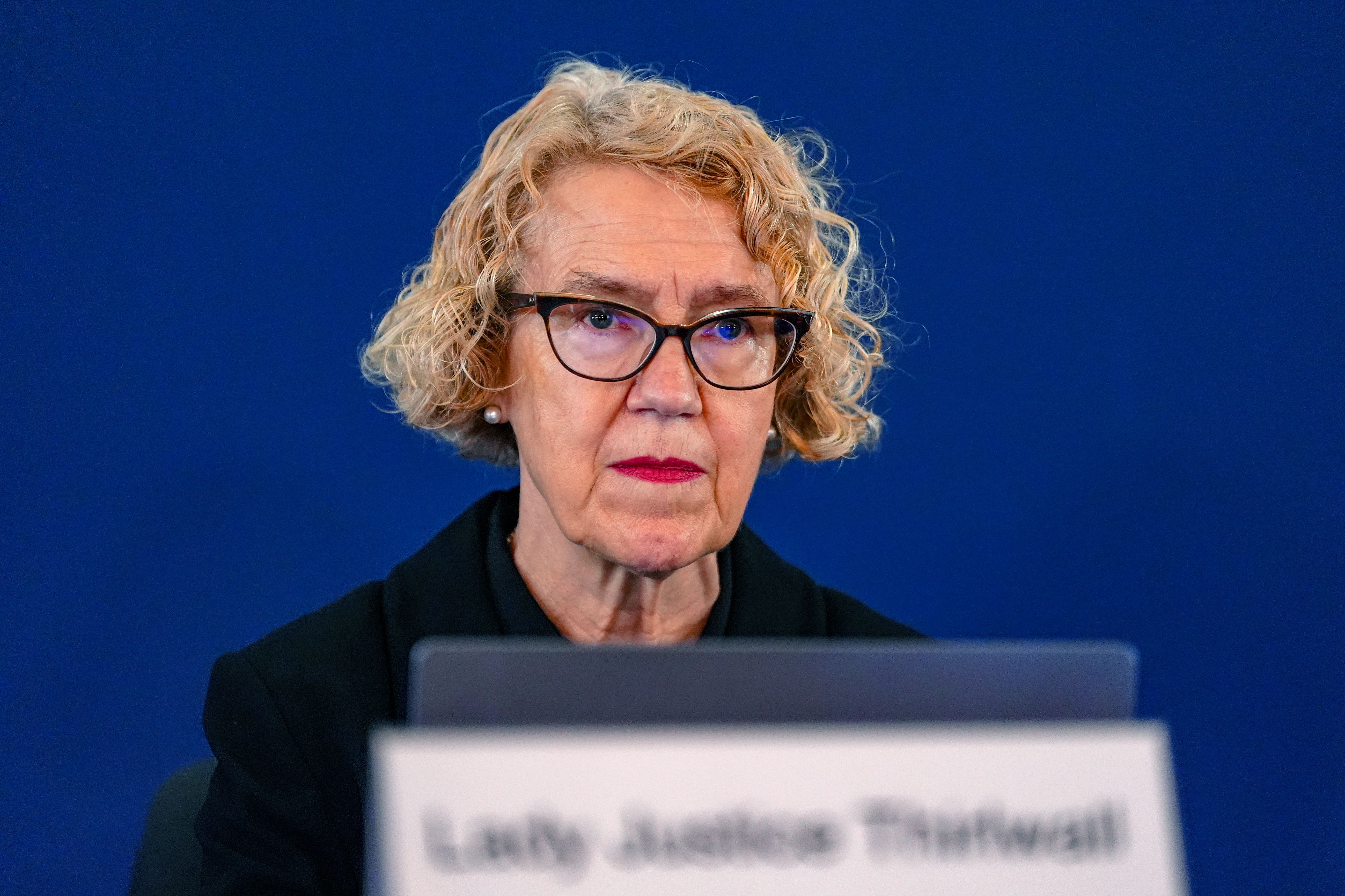 Lady Justice Thirlwall opened the inquiry at Liverpool Town Hall (Peter Byrne/PA)