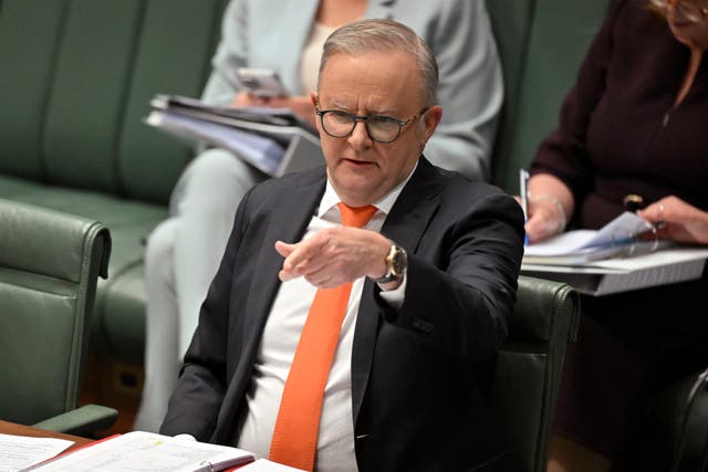 <p>Australian PM Anthony Albanese at Parliament House in Canberra on Tuesday </p>