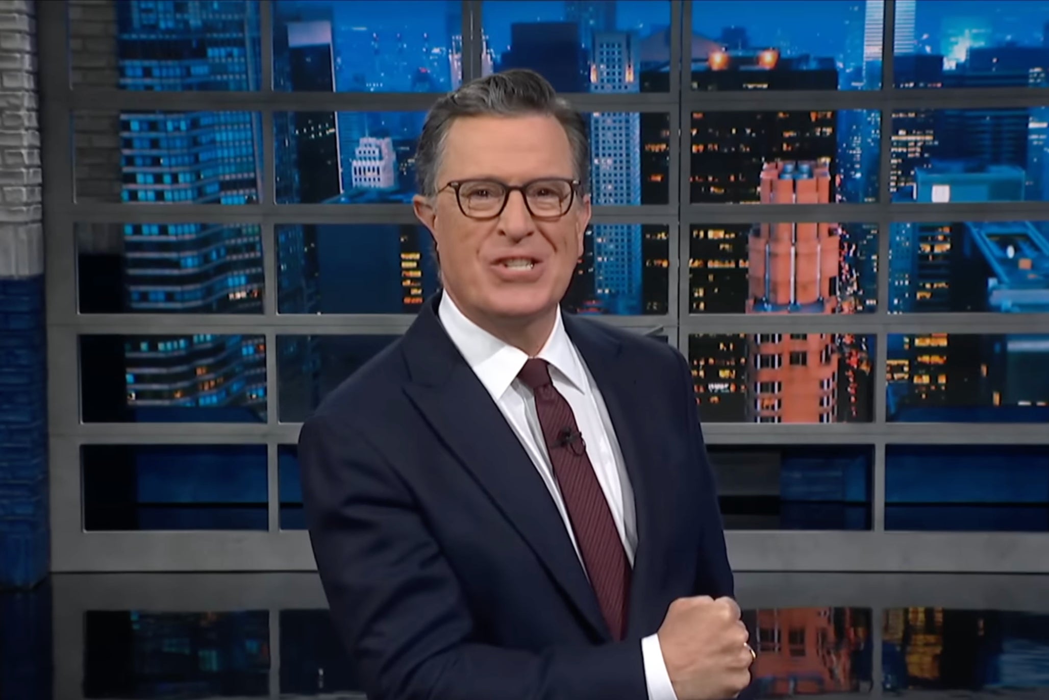 Stephen Colbert was overjoyed to find he had reportedly made Donald Trump’s ‘enemy list’