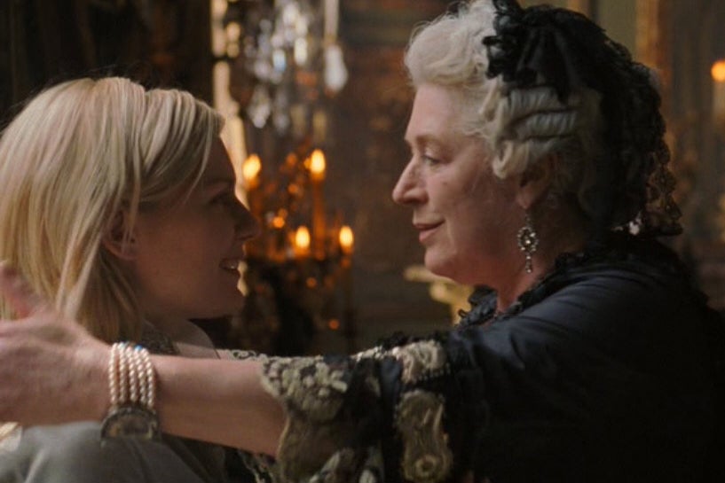 Marianne Faithfull (right) with Kirsten Dunst in ‘Marie Antoinette’