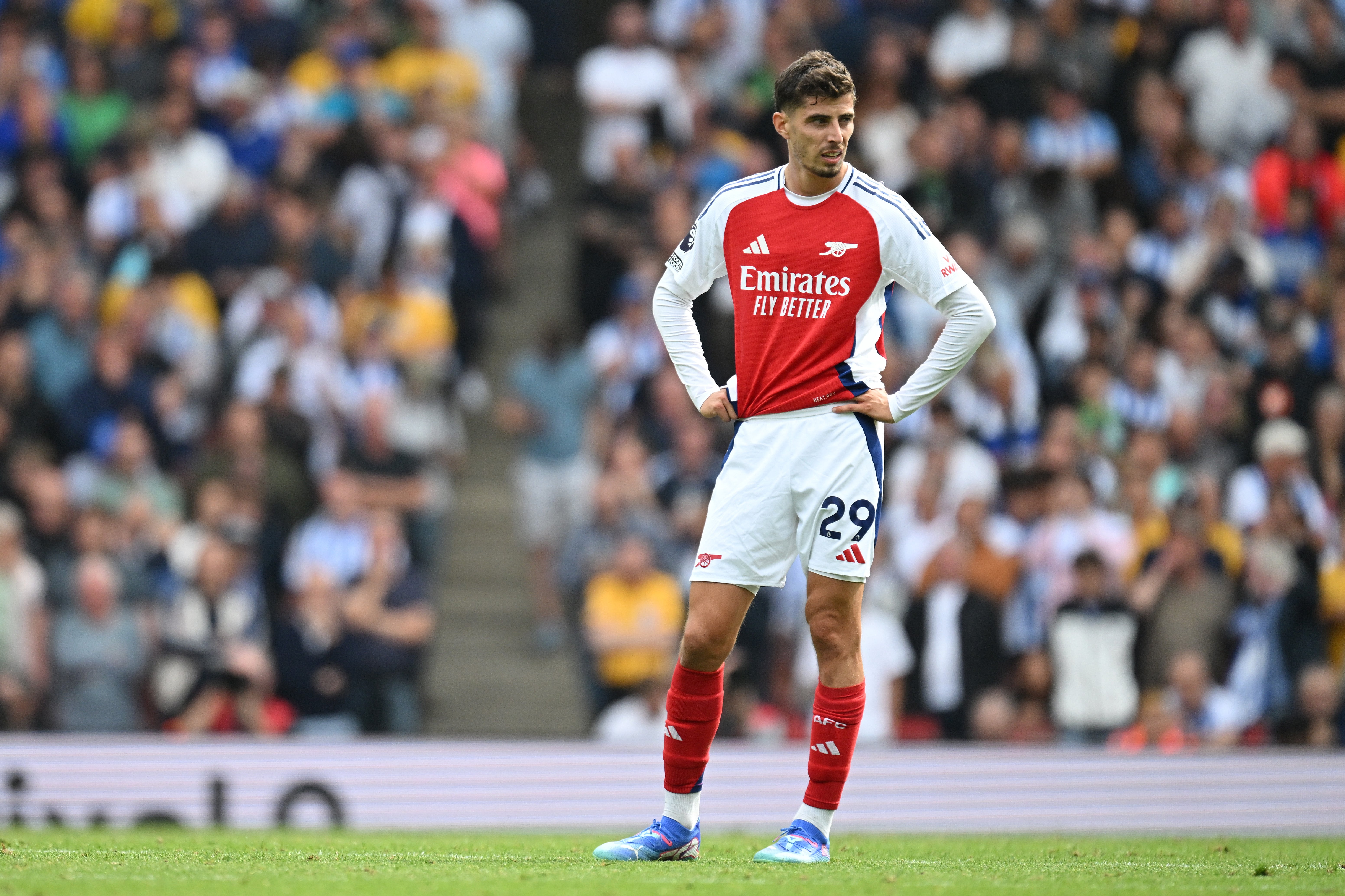 Kai Havertz will not be wearing Arsenal’s home kit this weekend