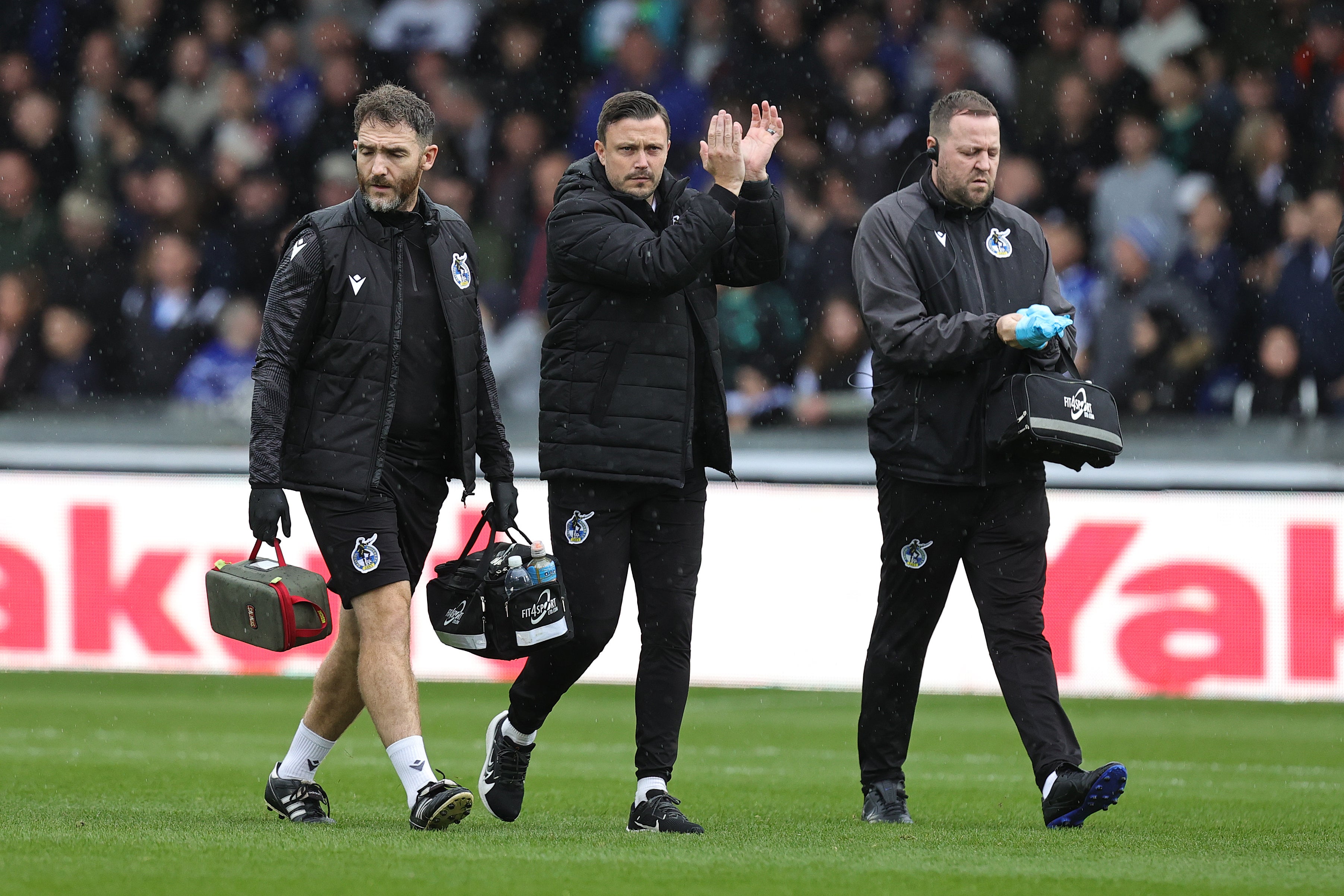 Andy Mangan, centre, will not be moving to Real Madrid