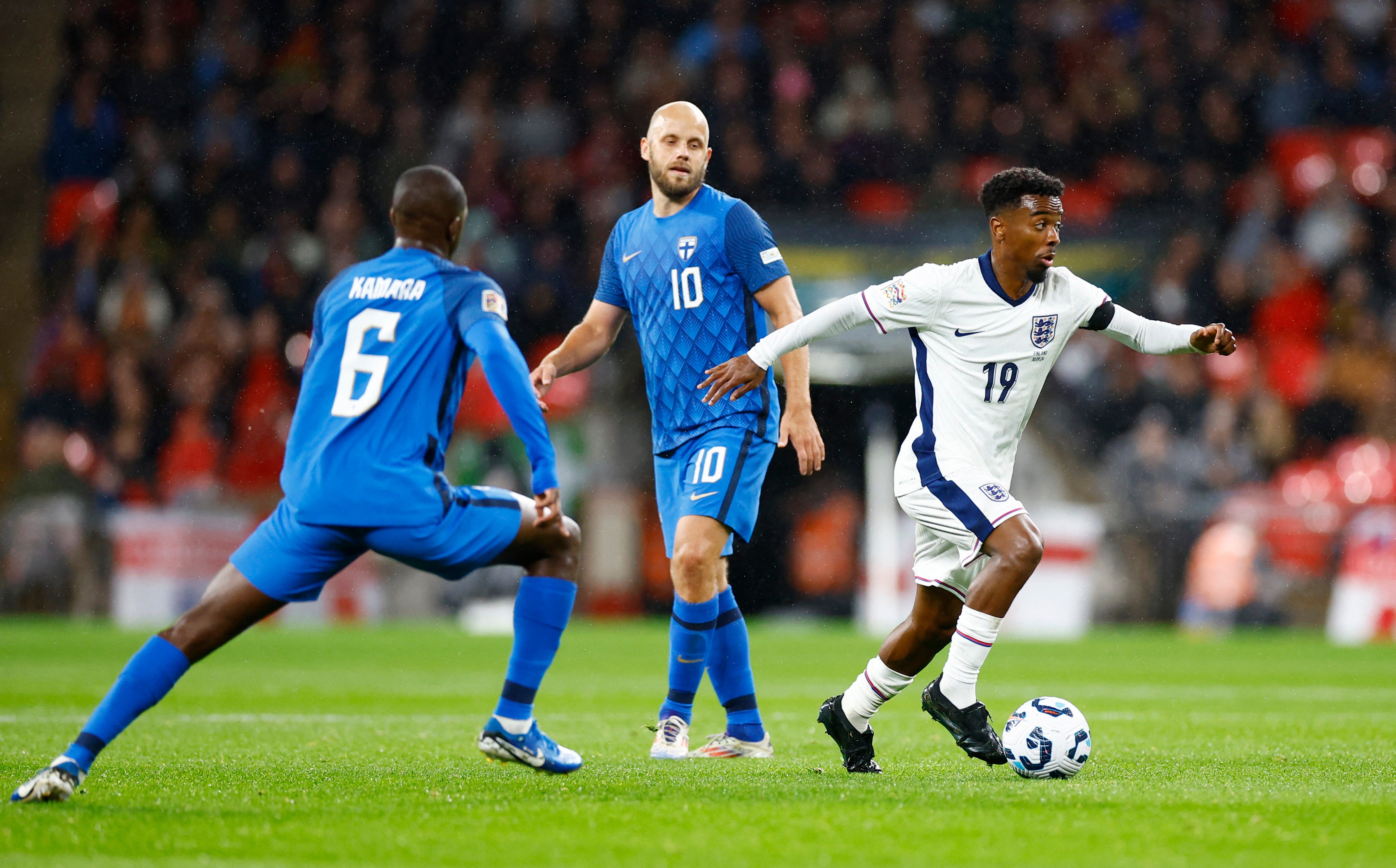 Angel Gomes was impressive on his first start for England