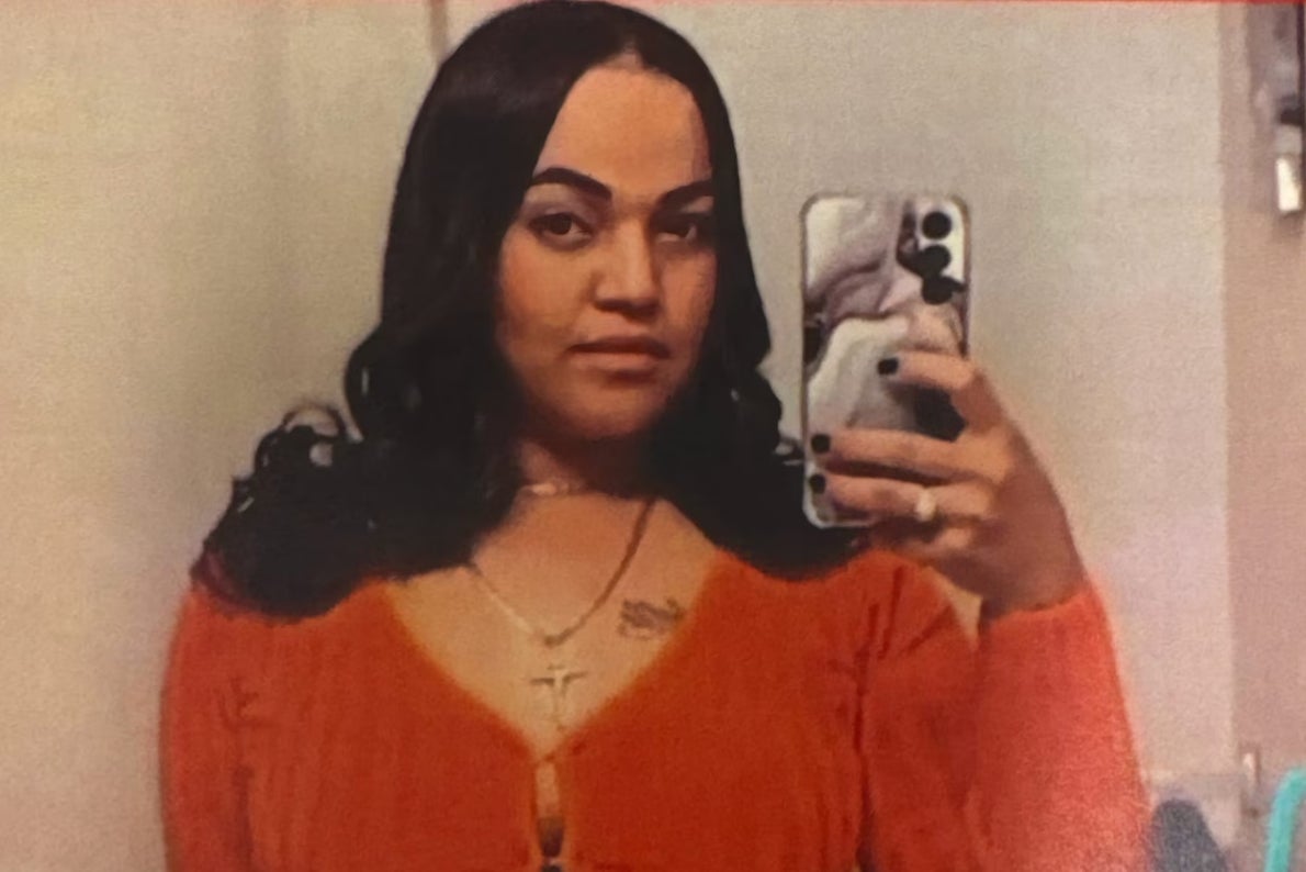 Carol Flaz-Burgos, 37, was last seen crossing herself before entering the apartment of Cristian Montero – who has now been charged with murder over her death