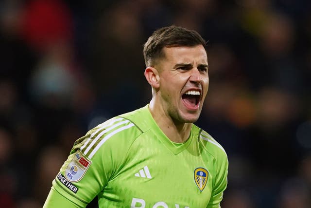 Leeds goalkeeper Karl Darlow has become the oldest player to make his Wales debut since World War II (Martin Rickett/PA)