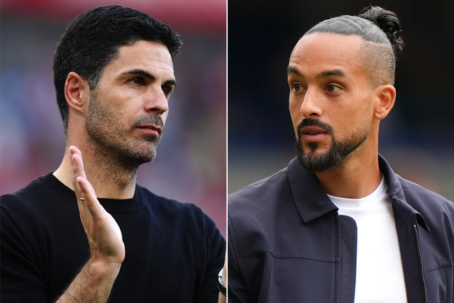 Theo Walcott (right) believes Mikel Arteta has changed the Arsenal players’ mindset (Bradley Collyer/Mike Egerton/PA)