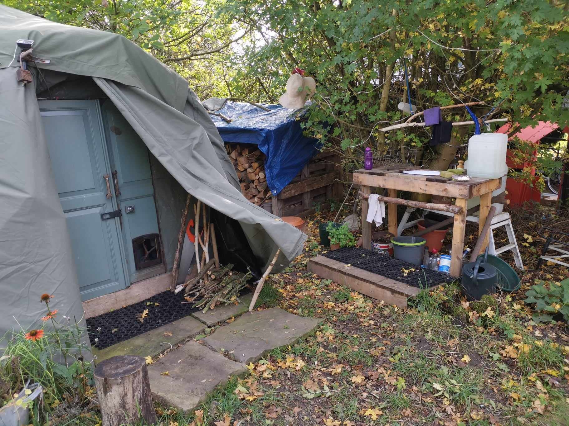 Jessica has lived in her current tent since 2022