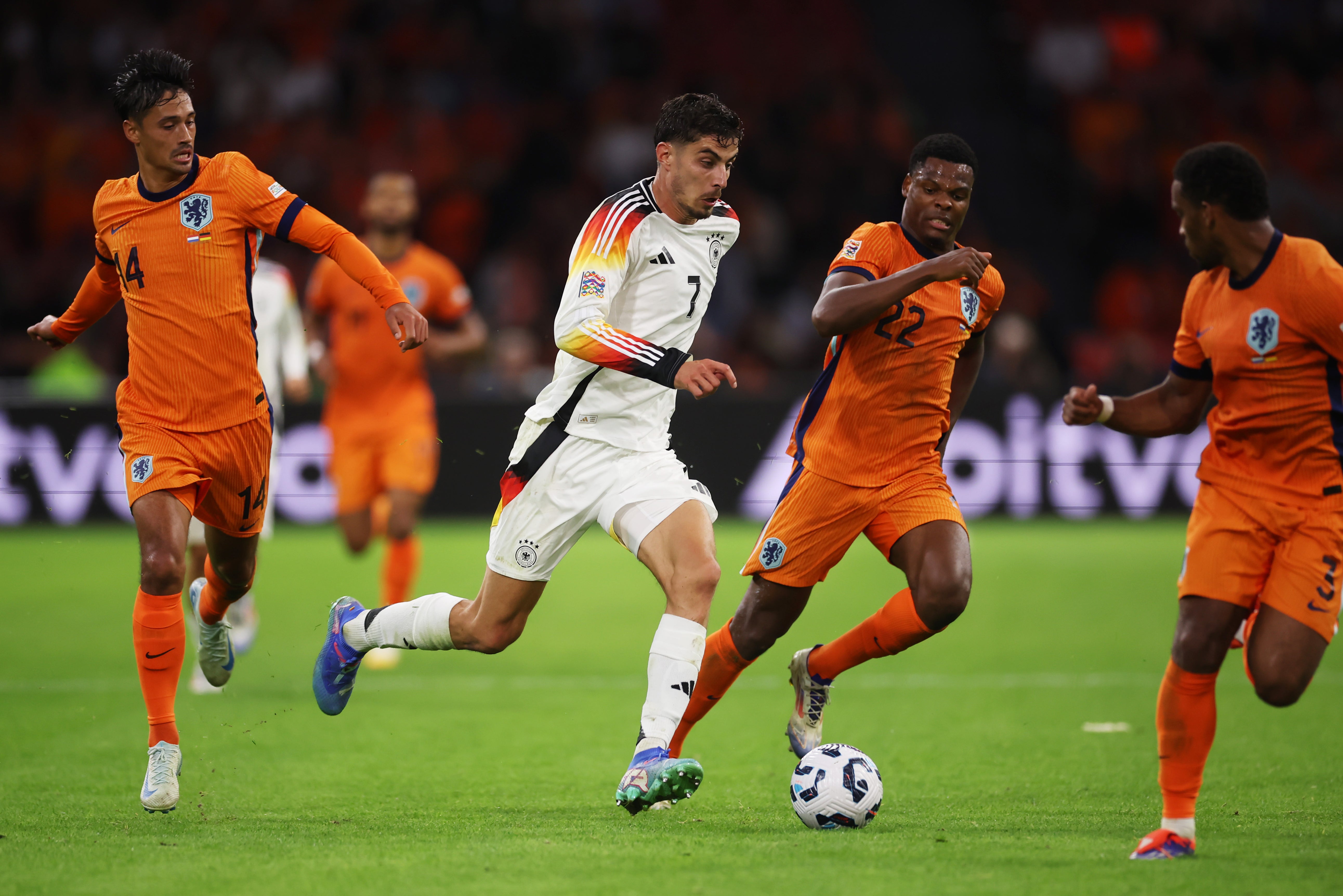 Germany and the Netherlands contested an entertaining 2-2 draw