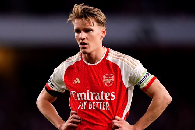 Martin Odegaard is facing a spell on the sidelines through injury (Zac Goodwin/PA)