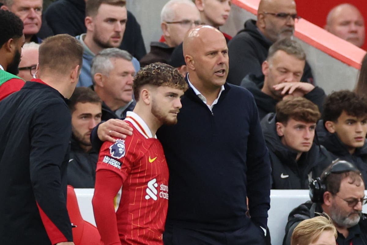 Liverpool hit by Harvey Elliott injury after midfielder suffers fractured foot on England U21 duty