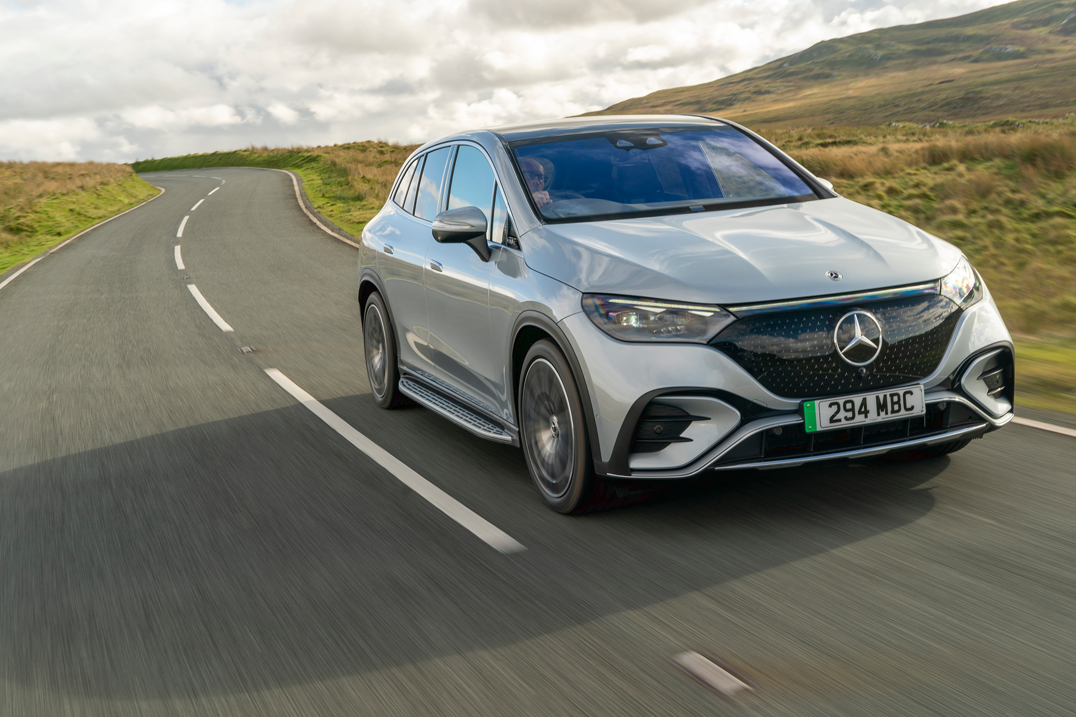 The Mercedes-Benz EQE is an upmarket electric SUV with a refined design and high-quality interior