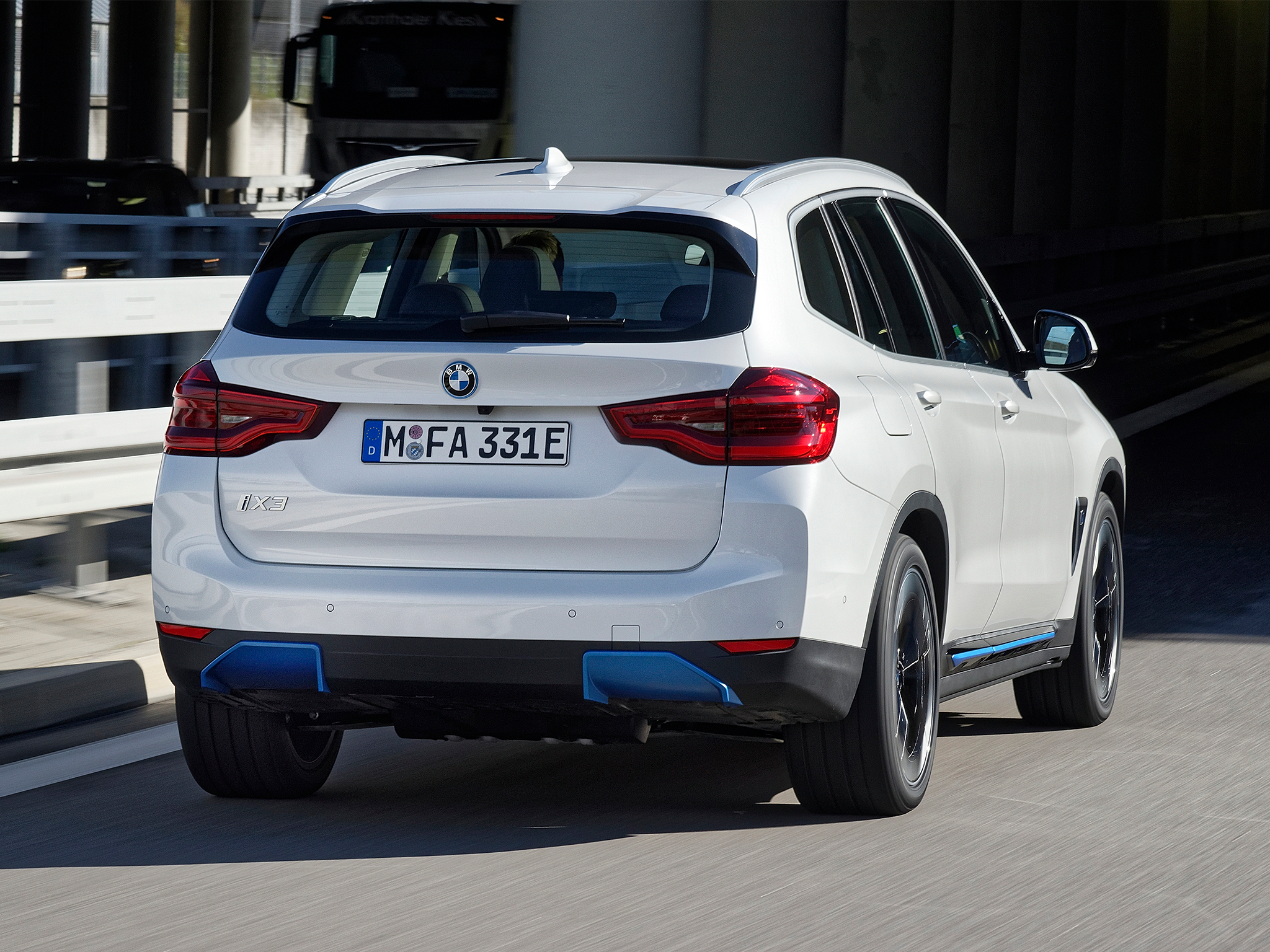 Inside, the BMW iX3 boasts a high-quality, spacious interior that’s packed with tech.