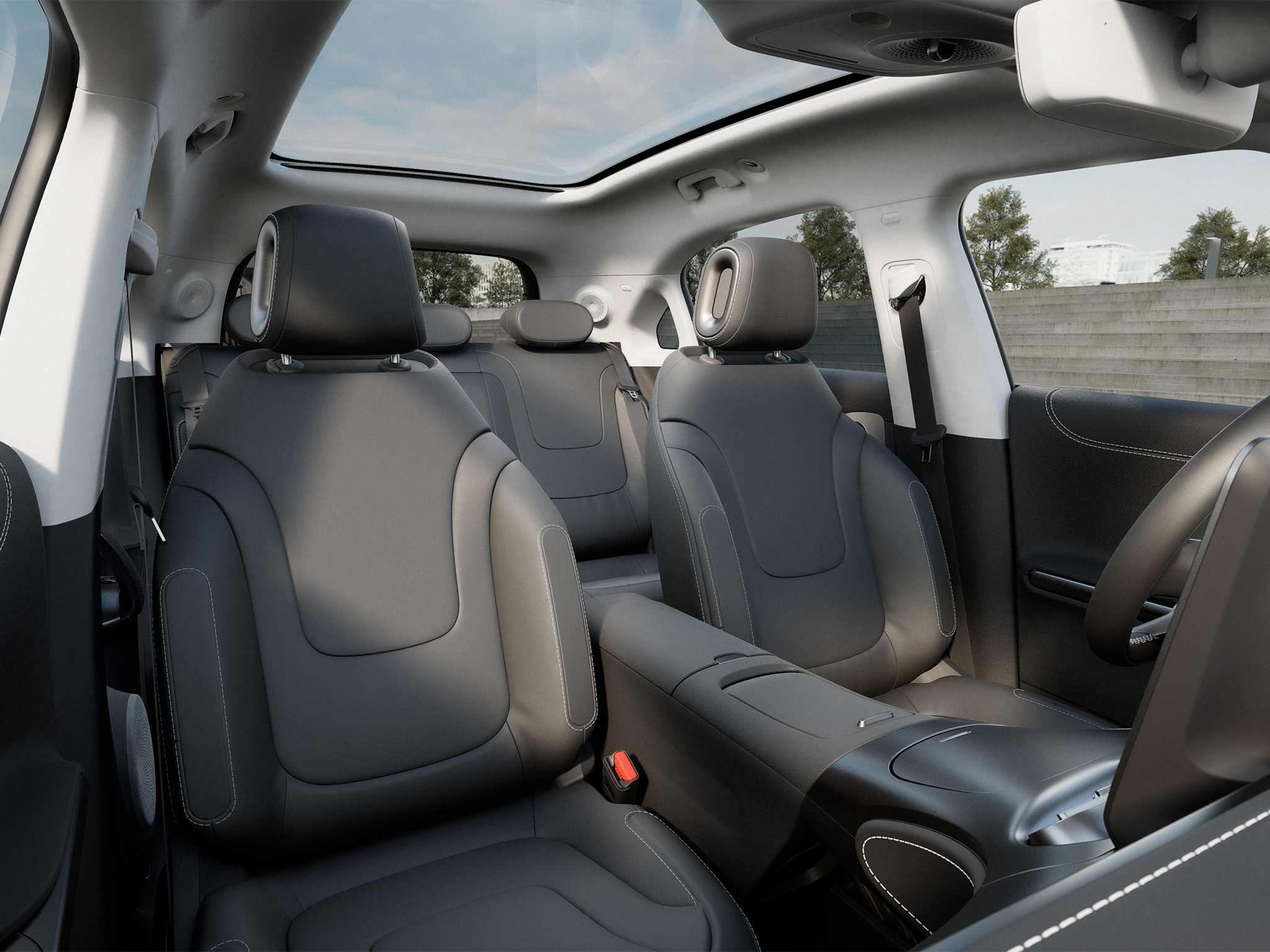 The Smart #1 has a spacious cabin, with a good amount of room for both front and rear passengers.