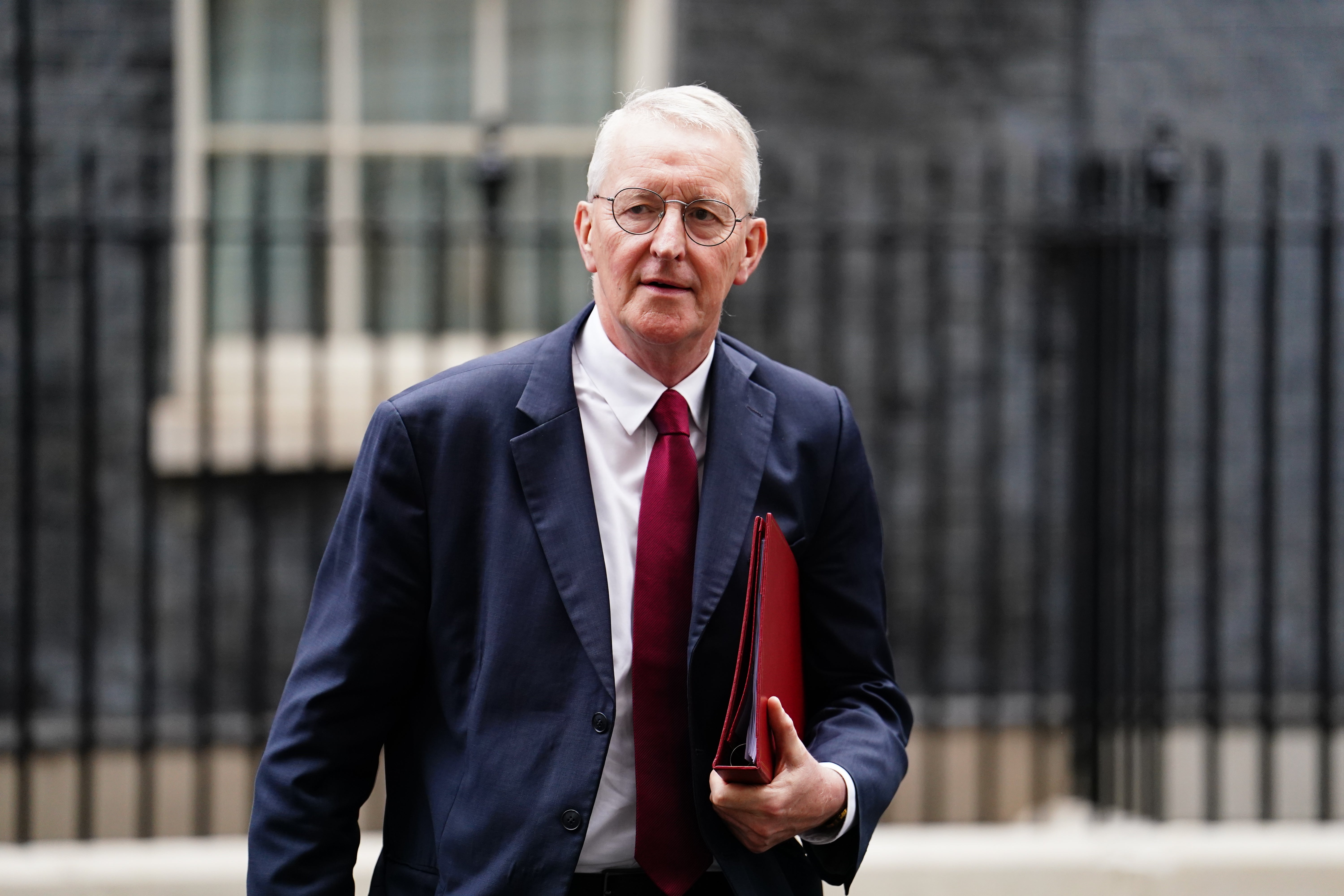 Northern Ireland Secretary Hilary Benn met members of Pat Finucane’s family before announcing the public inquiry (Jordan Pettitt/PA)