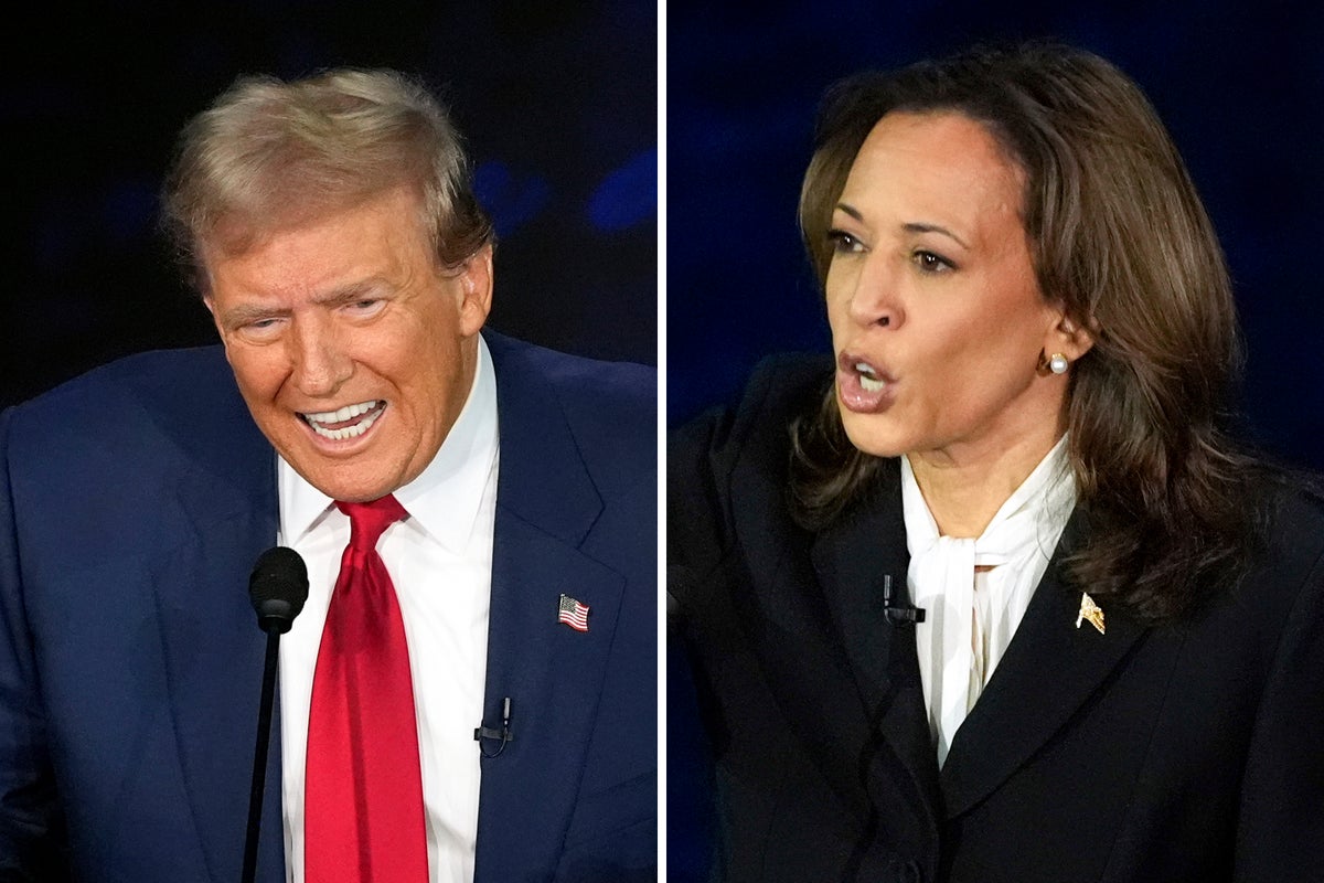 The mics were muted during the debate. Here’s what Harris and Trump said